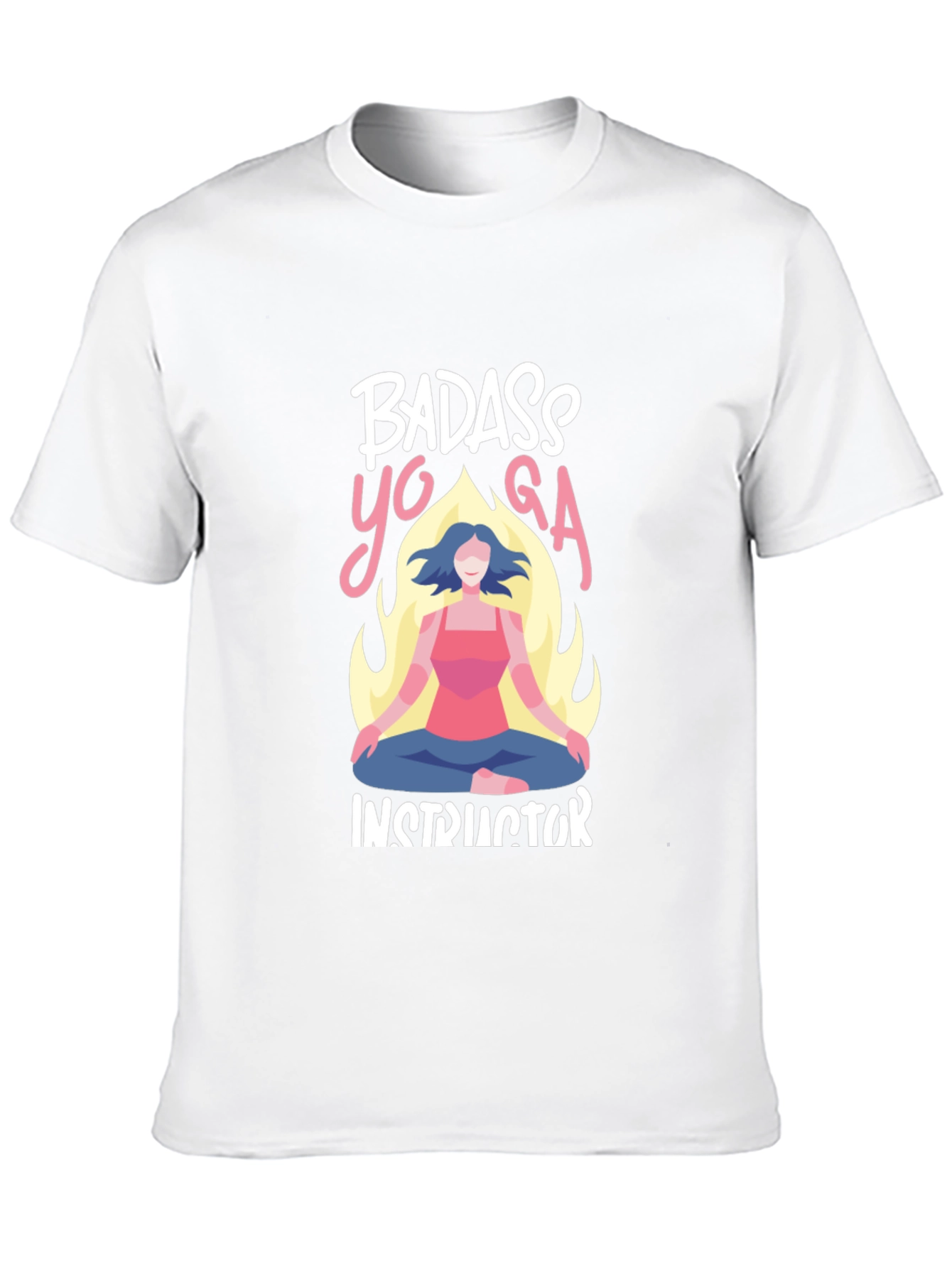 Badass Yoga Instructor Graphic T-Shirt