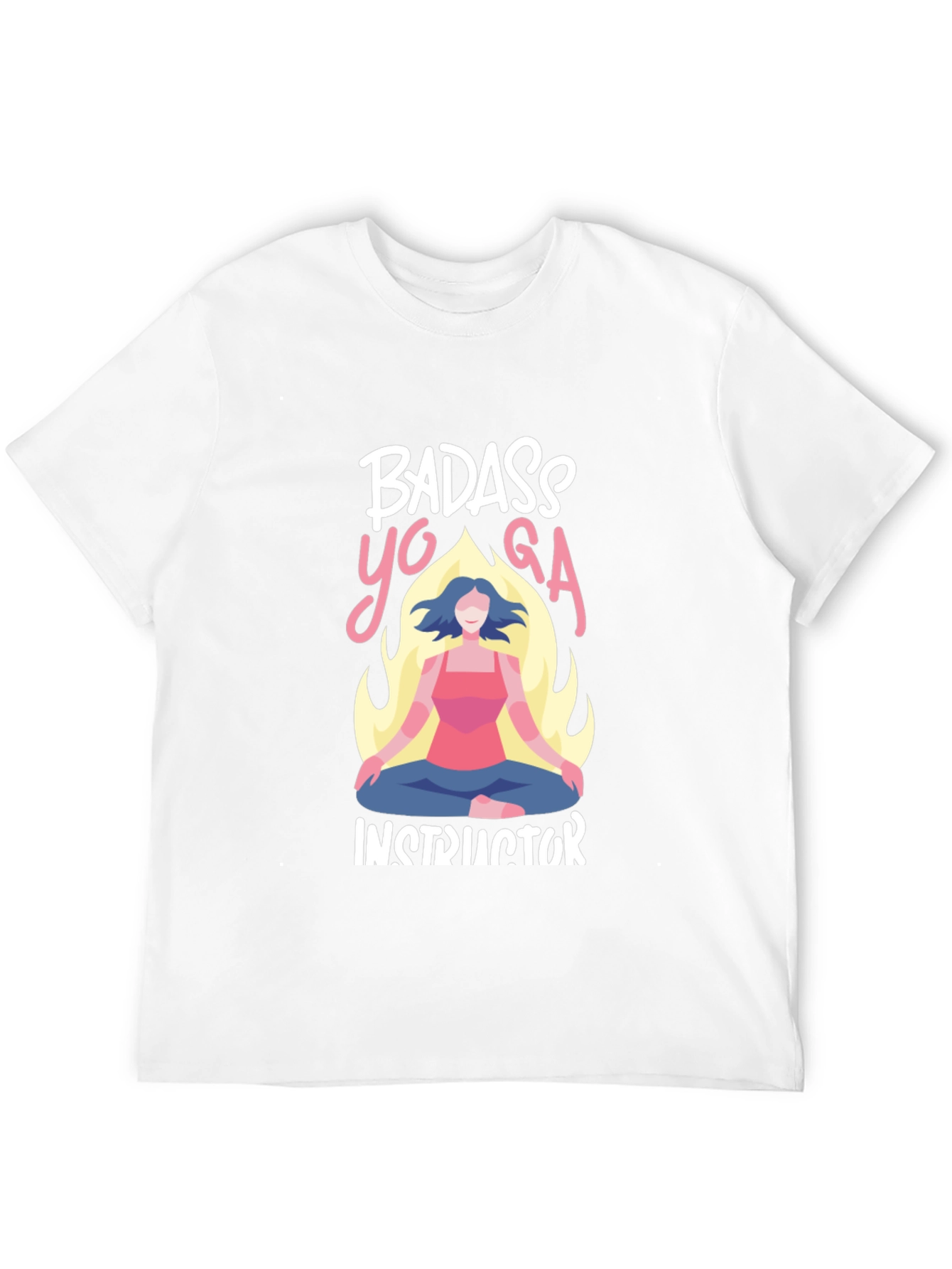 Badass Yoga Instructor Graphic T-Shirt