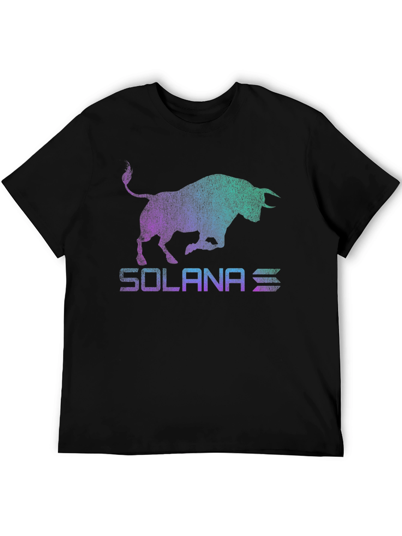 Solana Bull Logo Graphic Tee - Black