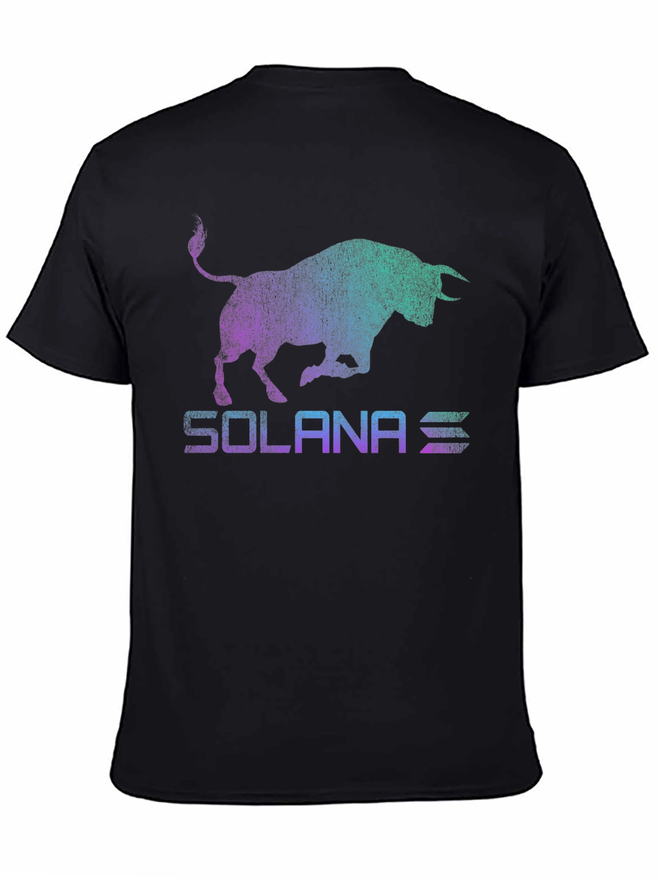 Solana Bull Logo Graphic Tee - Black