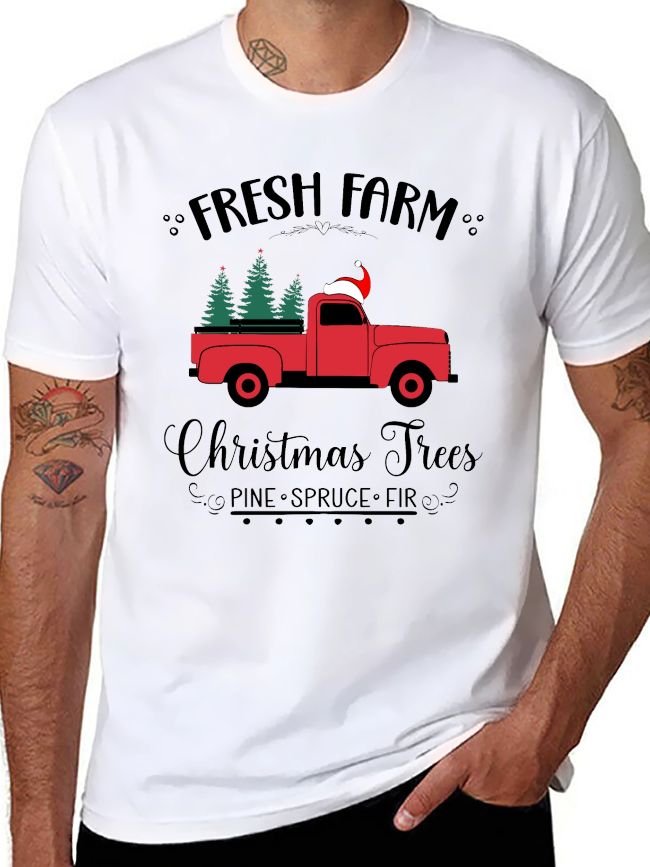 Fresh Farm Christmas Trees Tee