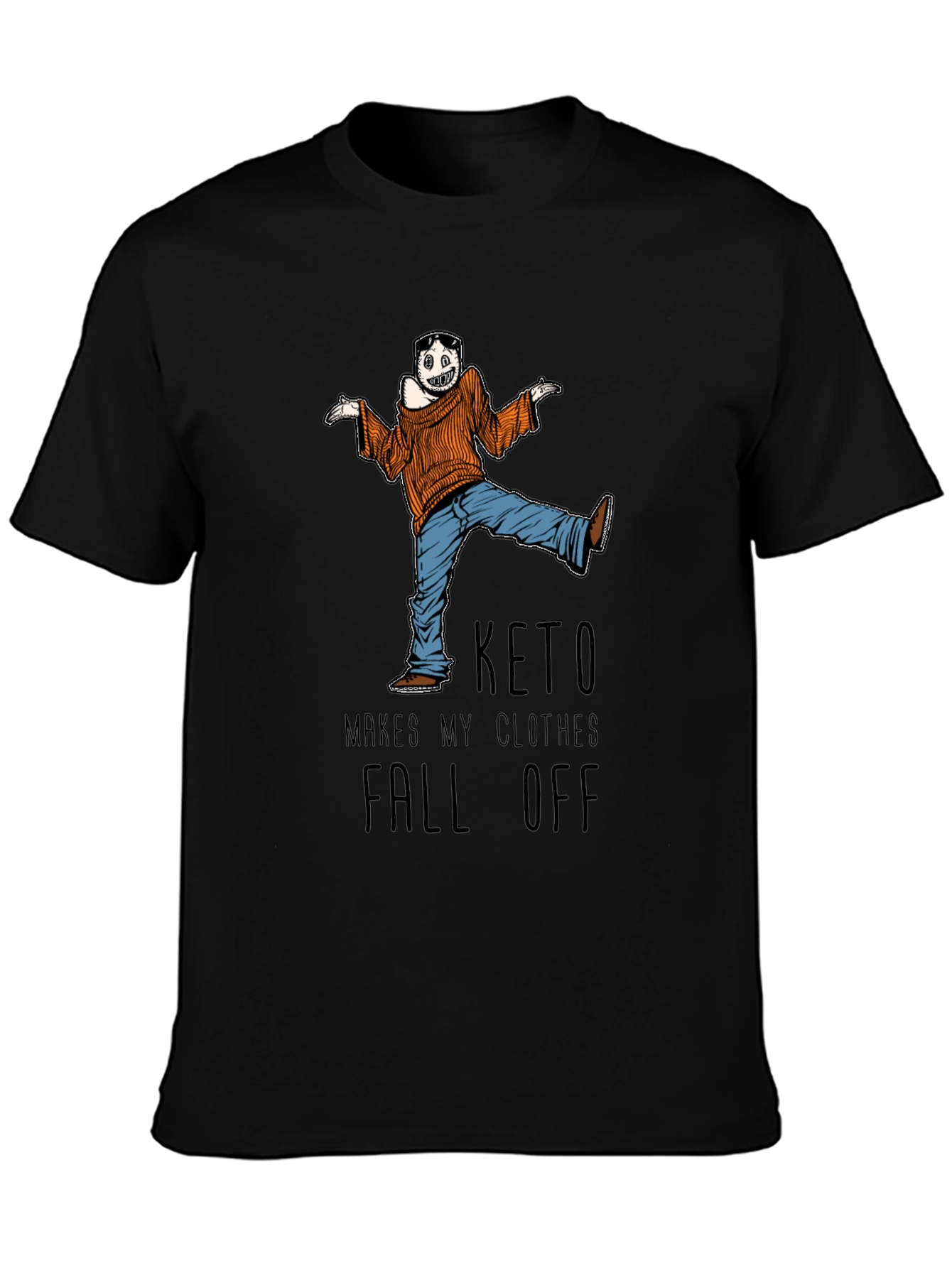 Keto Makes My Clothes Fall Off Mens Graphic Tee