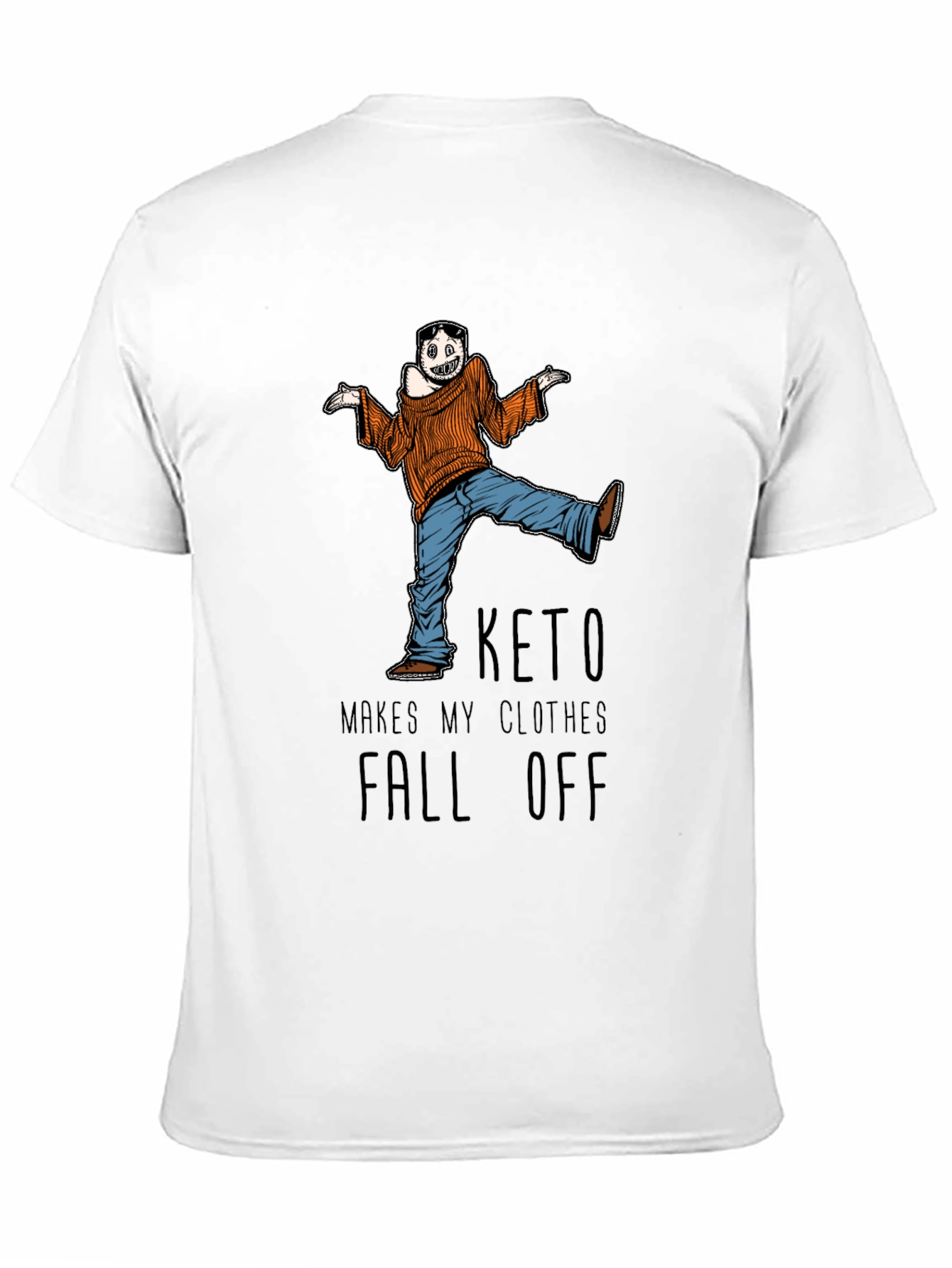 Keto Makes My Clothes Fall Off Mens Graphic Tee