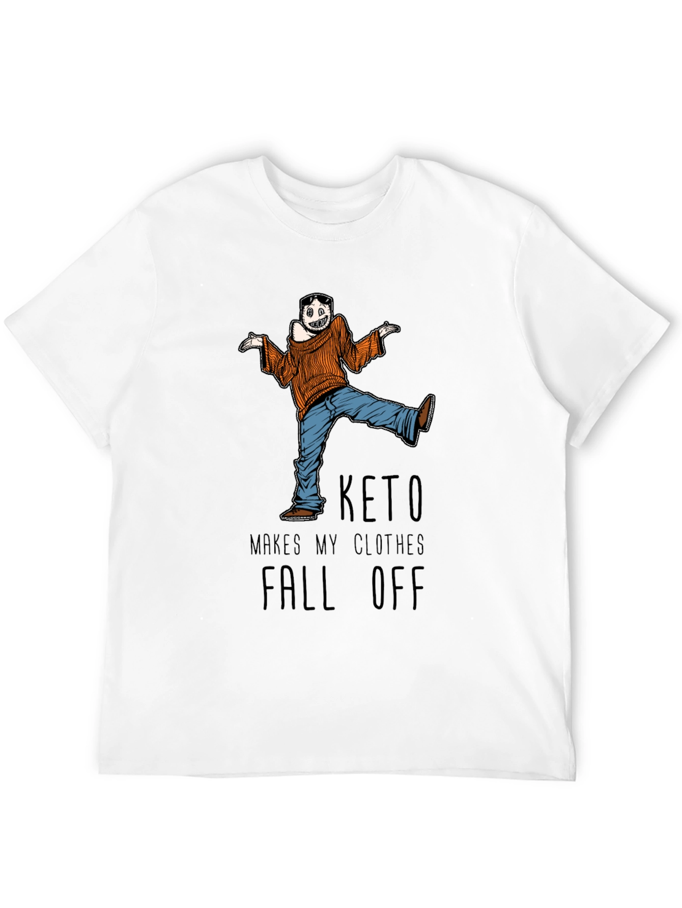 Keto Makes My Clothes Fall Off Mens Graphic Tee