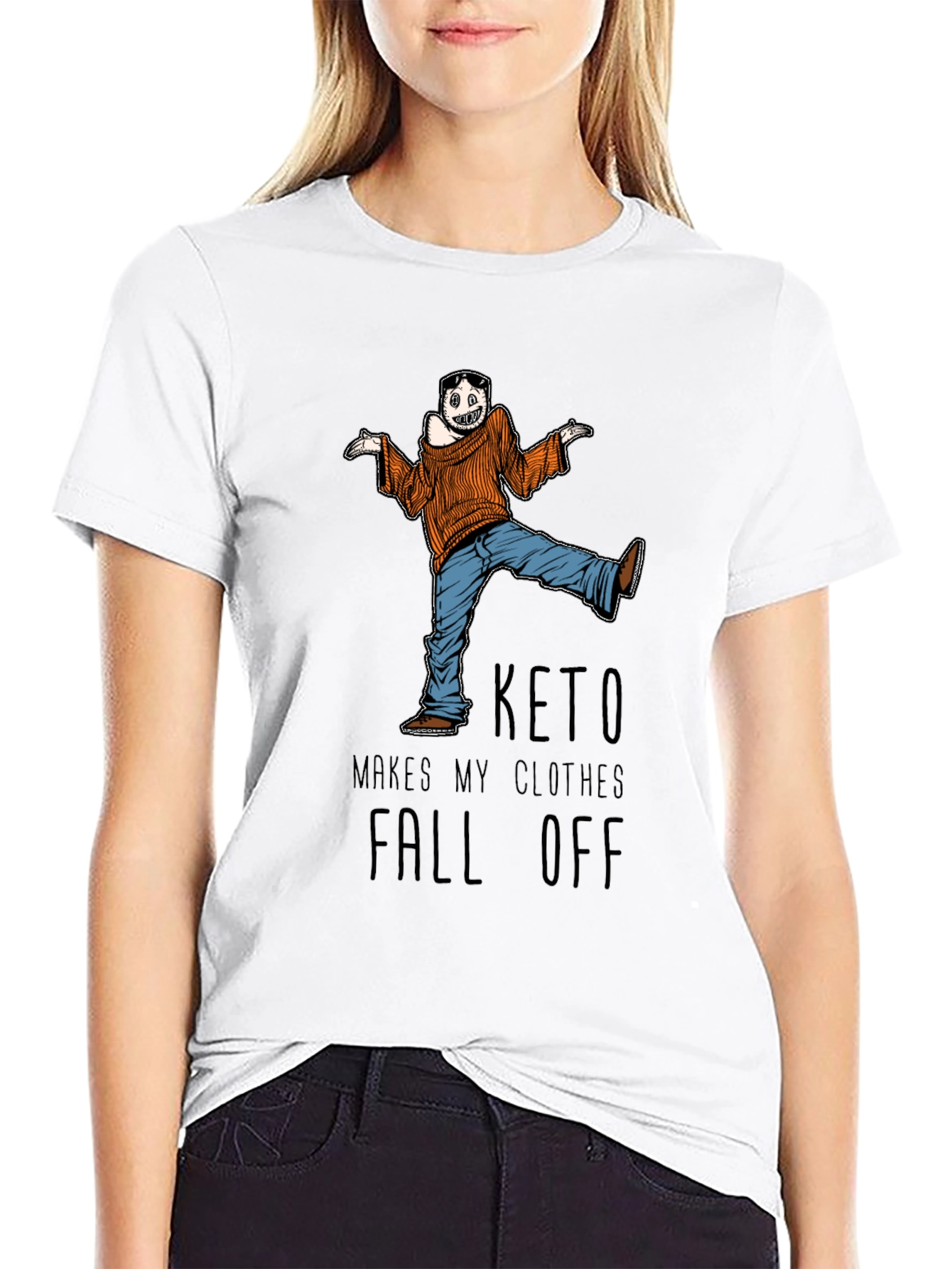 Keto Makes My Clothes Fall Off Mens Graphic Tee
