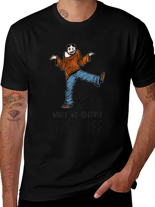 Keto Makes My Clothes Fall Off Mens Graphic Tee