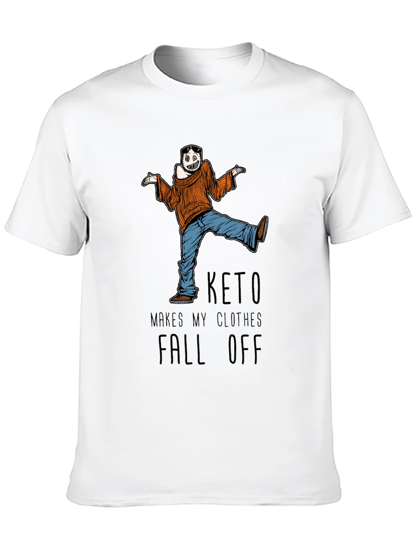 Keto Makes My Clothes Fall Off Mens Graphic Tee