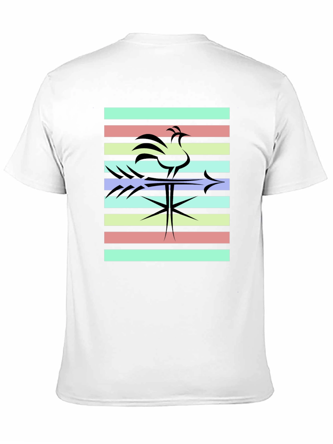 Retro Rooster T-Shirt - Black