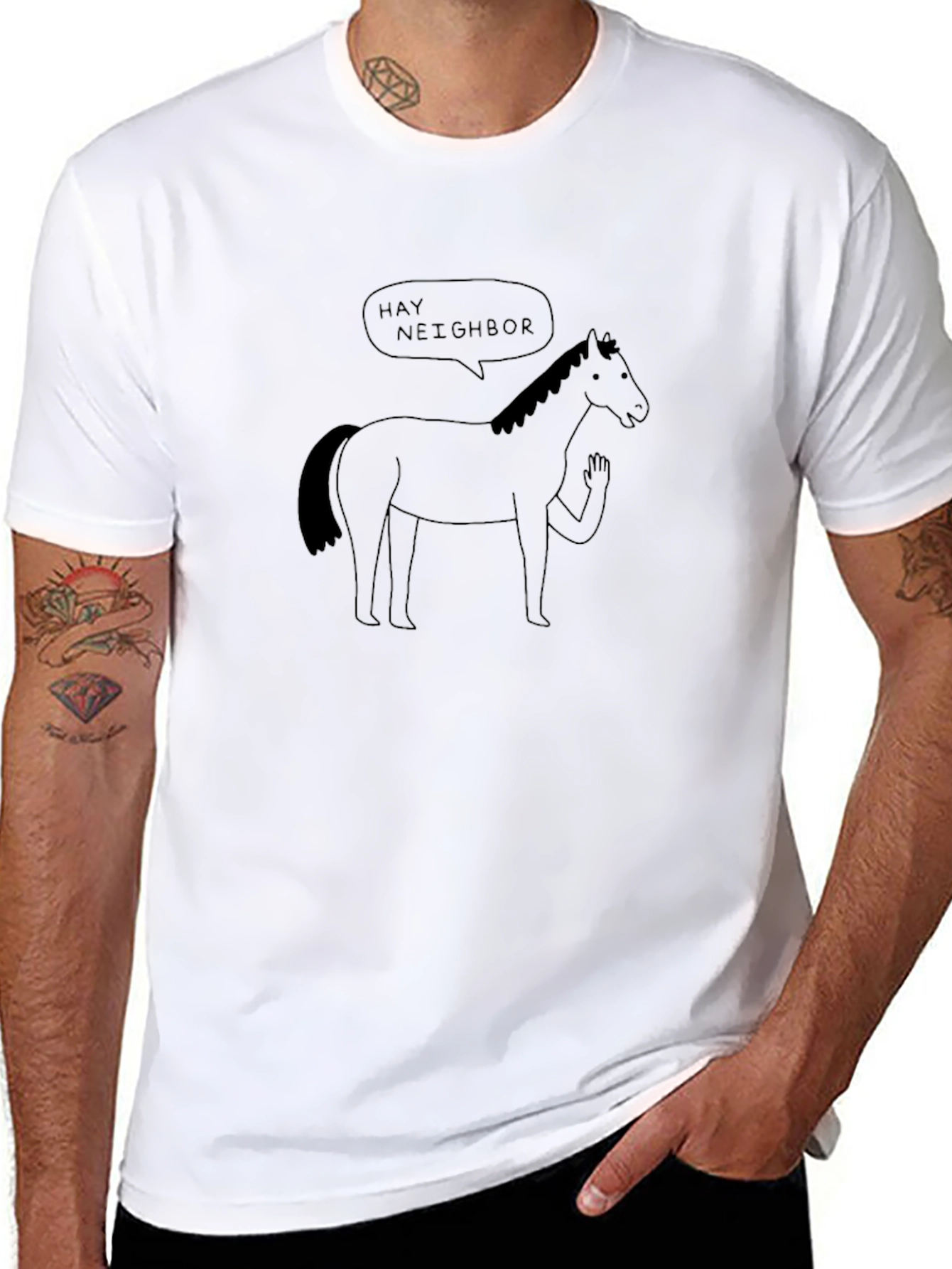Hay Neighbor Horse T-Shirt