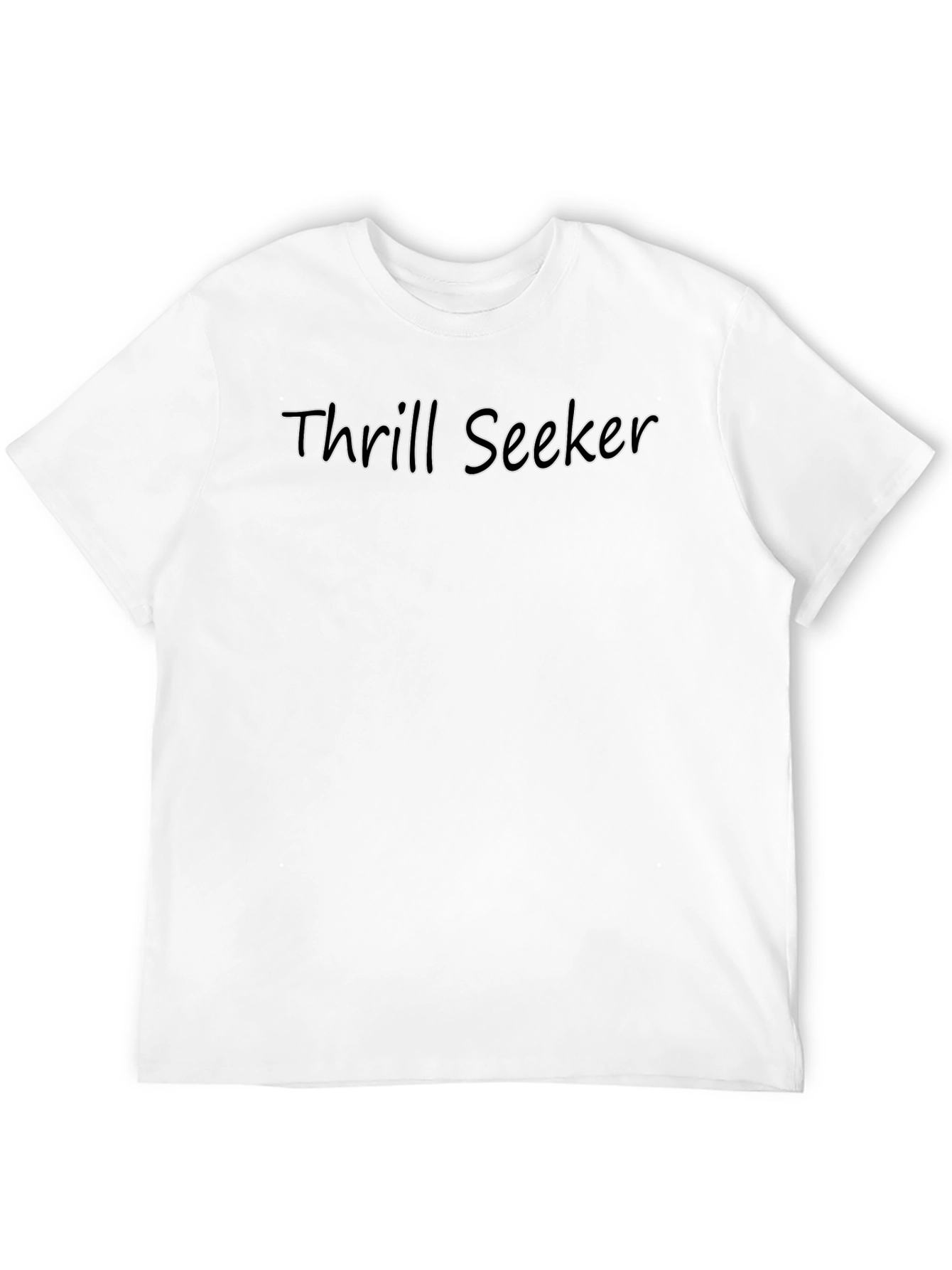Thrill Seeker Graphic Tee - Premium Black Cotton