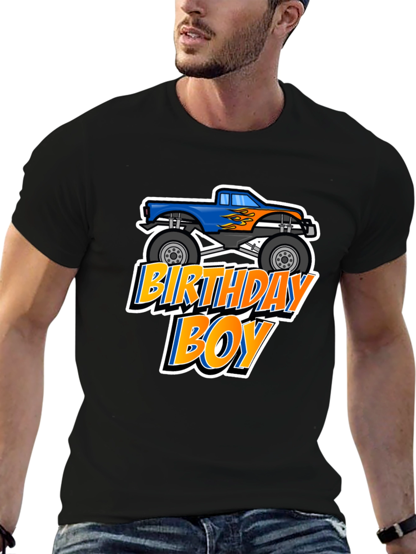 Birthday Boy Monster Truck T-Shirt