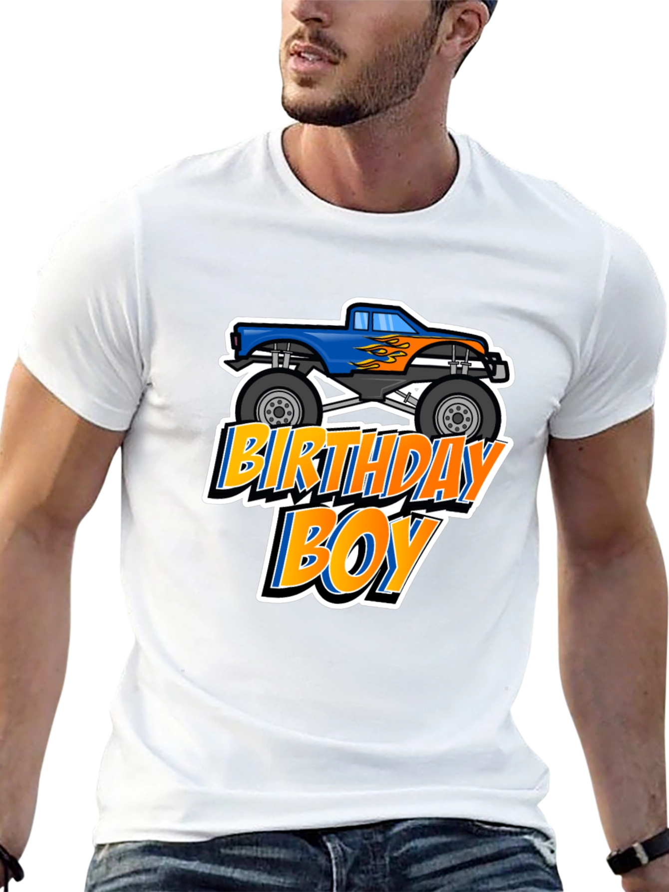 Birthday Boy Monster Truck T-Shirt