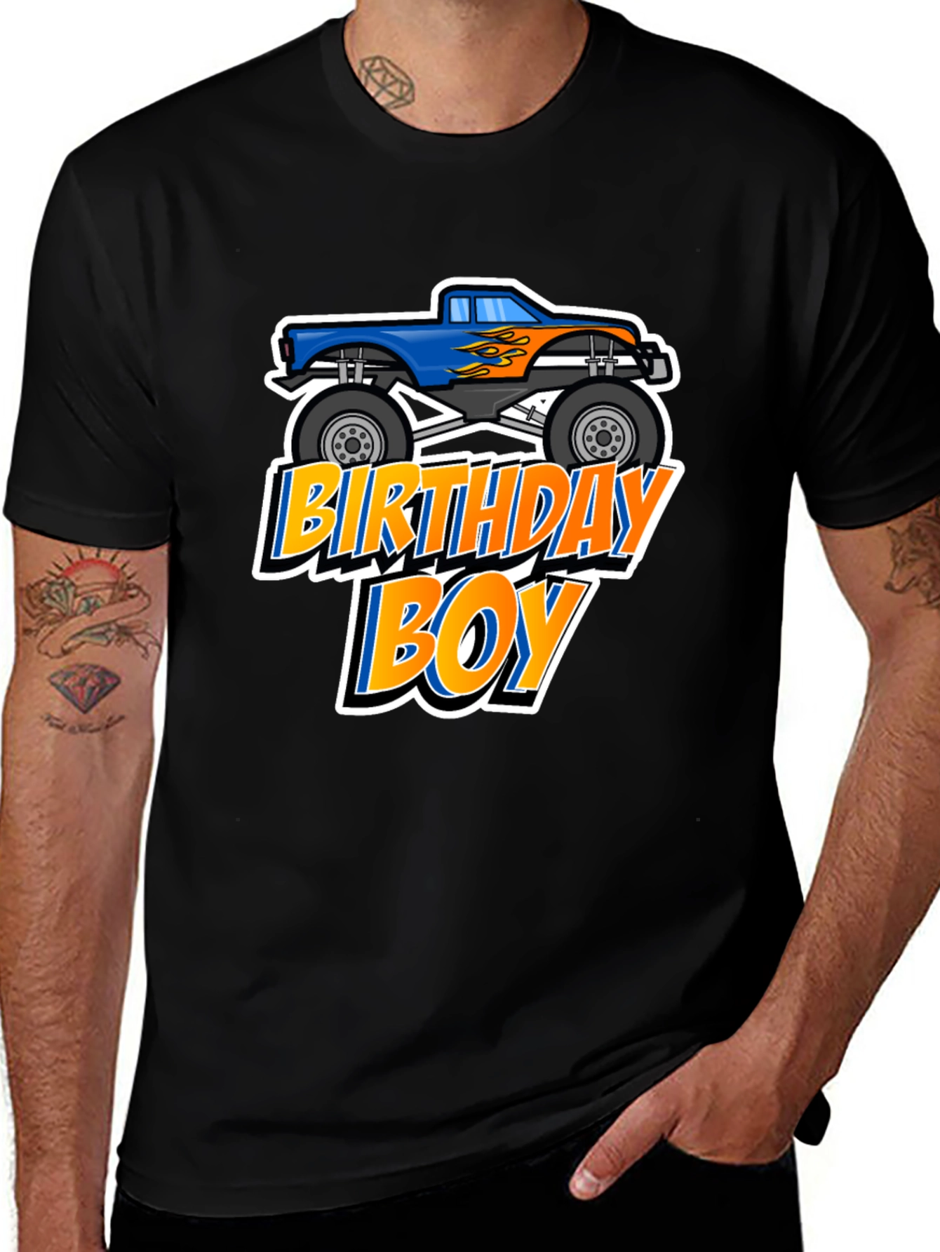 Birthday Boy Monster Truck T-Shirt