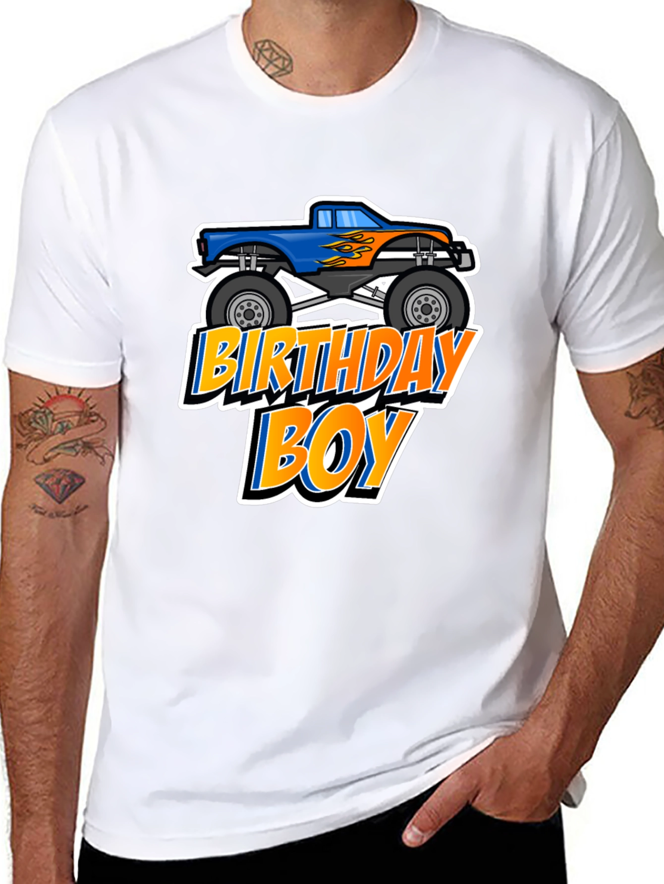Birthday Boy Monster Truck T-Shirt