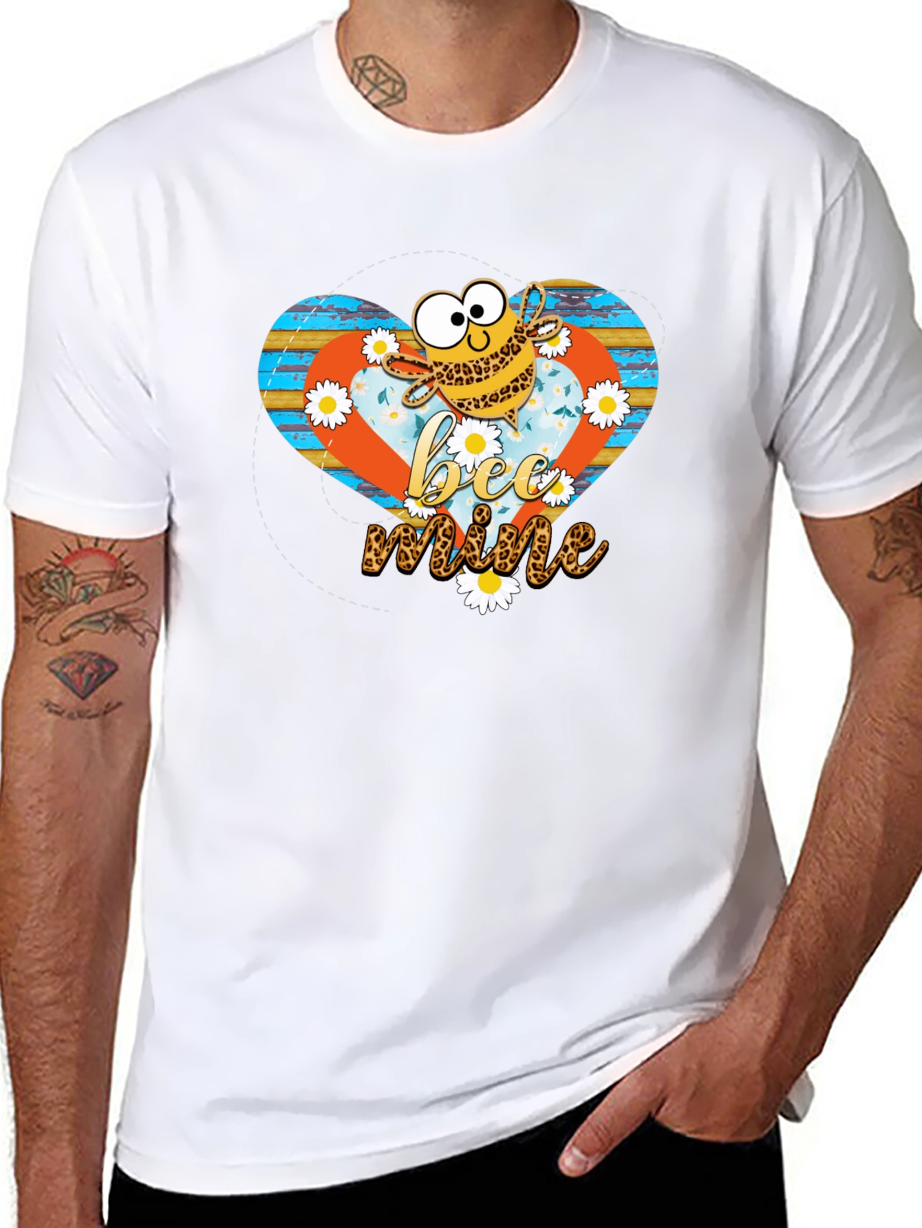 Bee Mine Graphic Tee - Mens Black T-Shirt