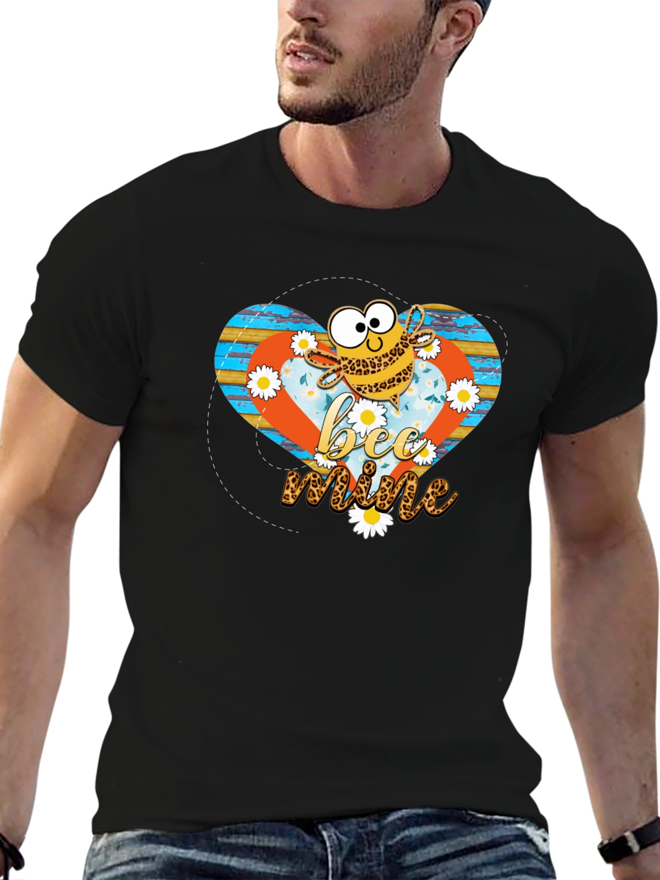 Bee Mine Graphic Tee - Mens Black T-Shirt