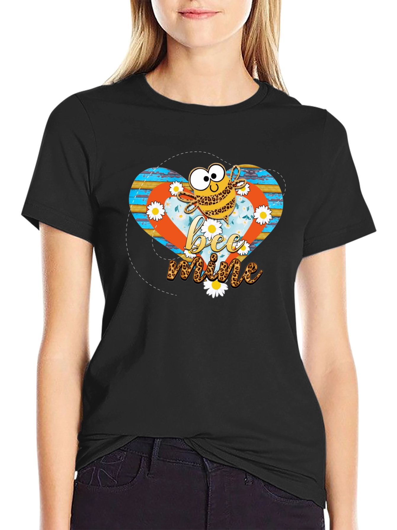 Bee Mine Graphic Tee - Mens Black T-Shirt