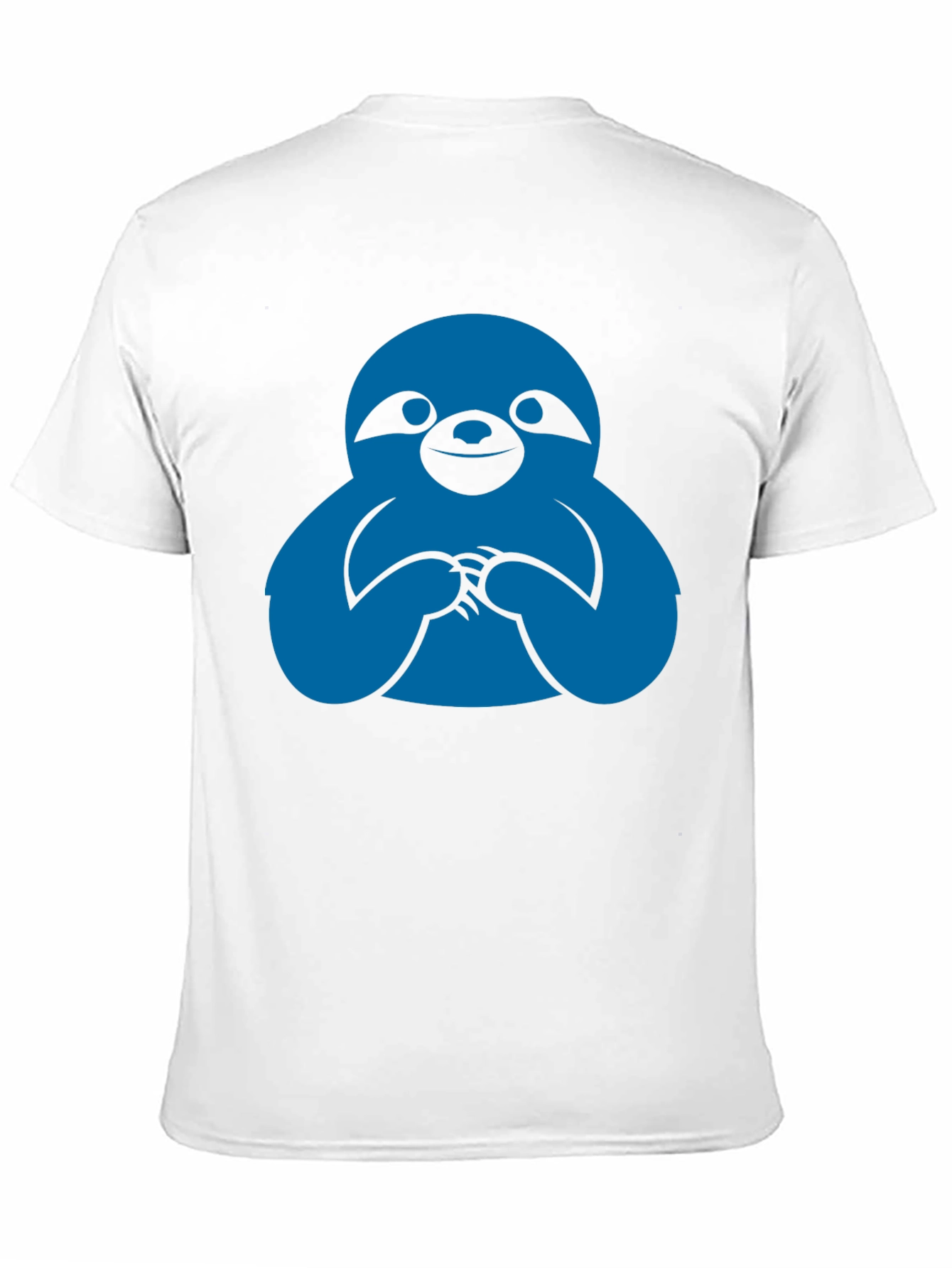 Sloth Graphic Tee - Black Crew Neck T-Shirt