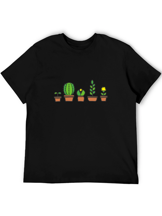 Evolution of Plants T-Shirt - Black Cotton Tee