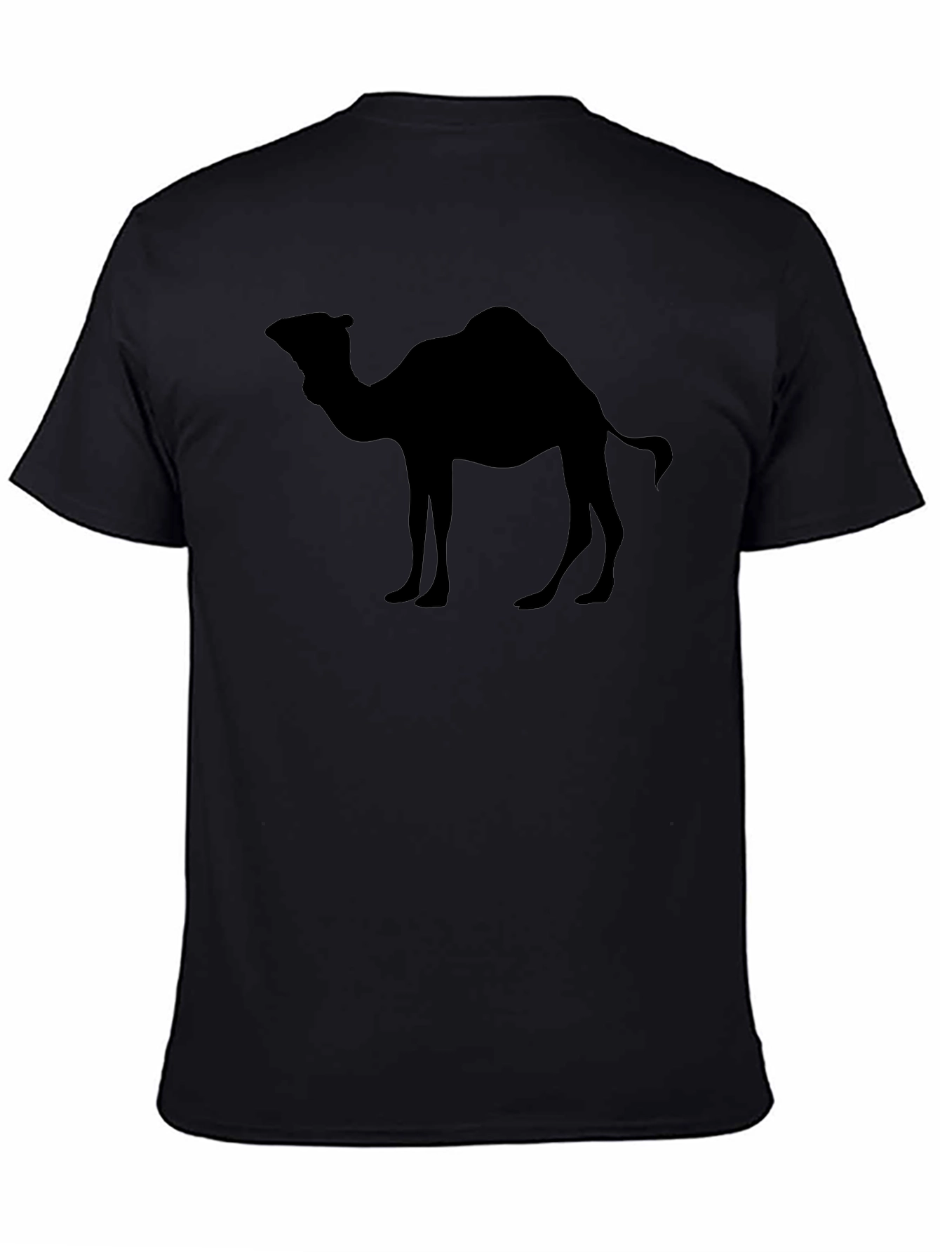 Camel Silhouette Black T-Shirt - Desert Vibes