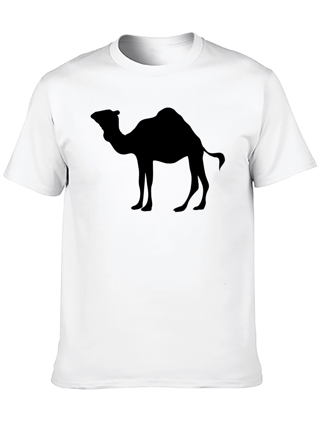 Camel Silhouette Black T-Shirt - Desert Vibes