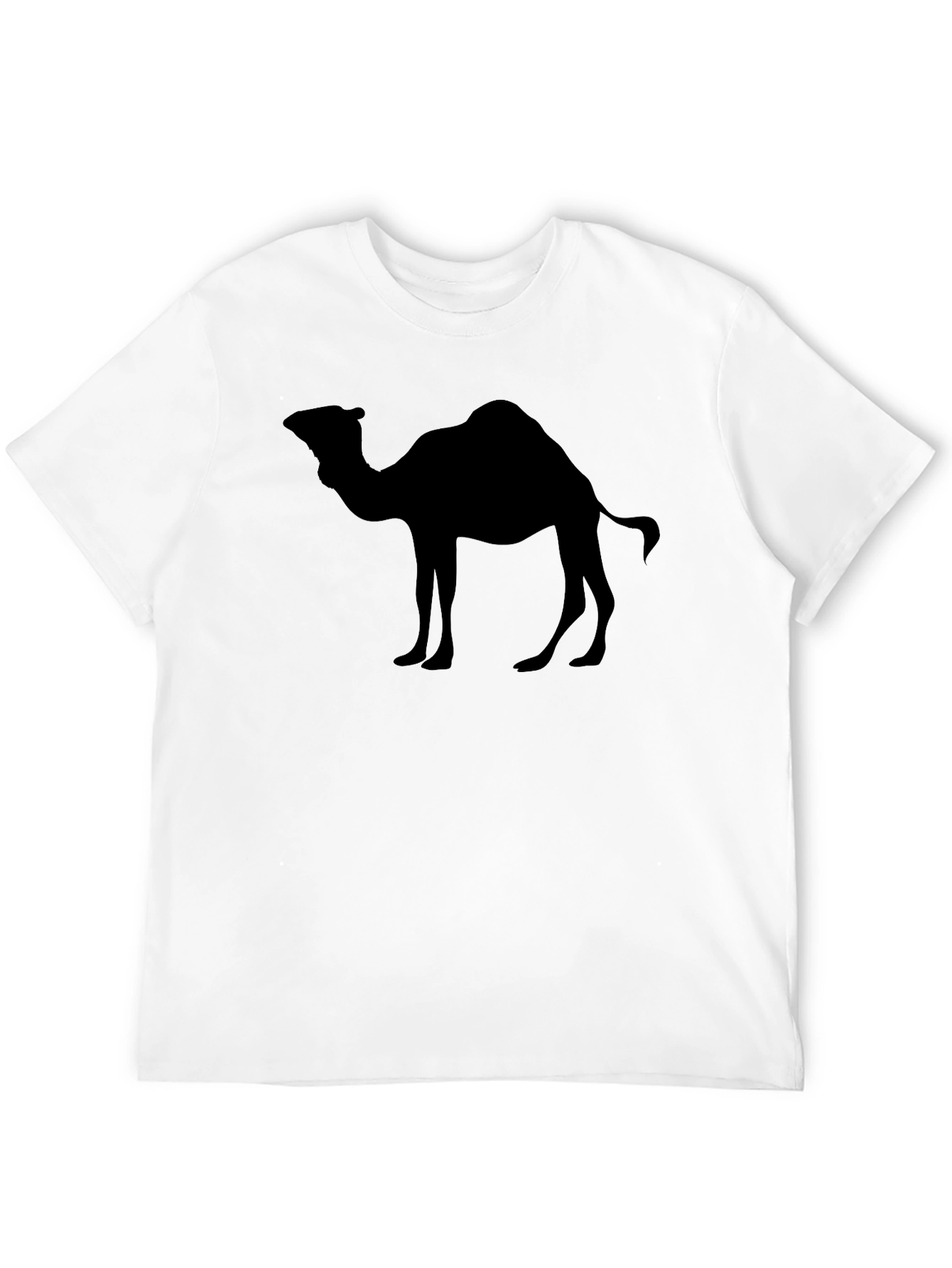 Camel Silhouette Black T-Shirt - Desert Vibes