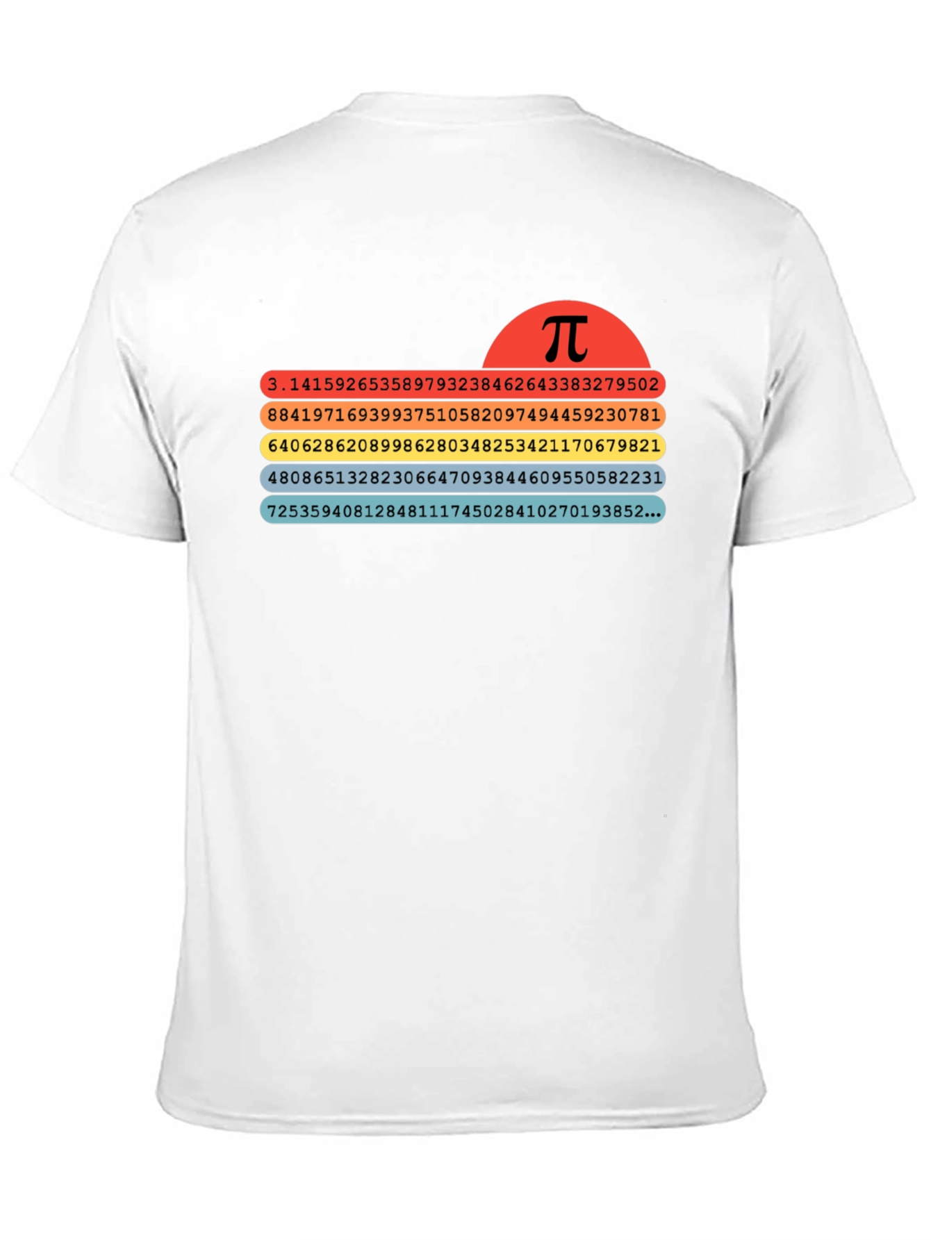 Math Pi Symbol T-Shirt - Black Unisex Tee