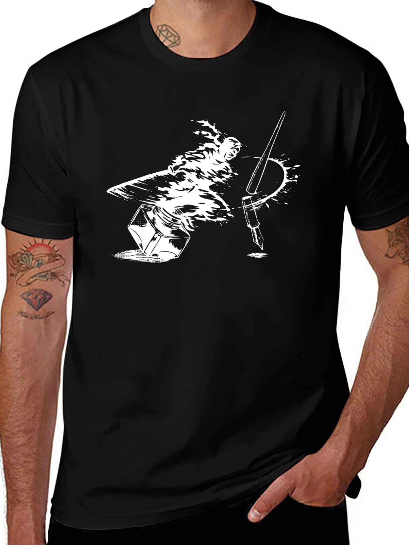 Inkwell & Quill T-Shirt - Artists Statement Tee