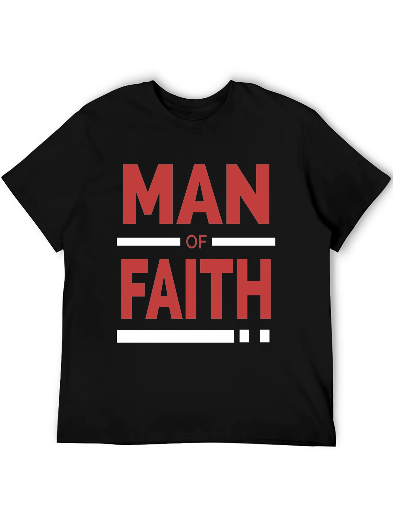 Man of Faith Graphic T-Shirt - Black