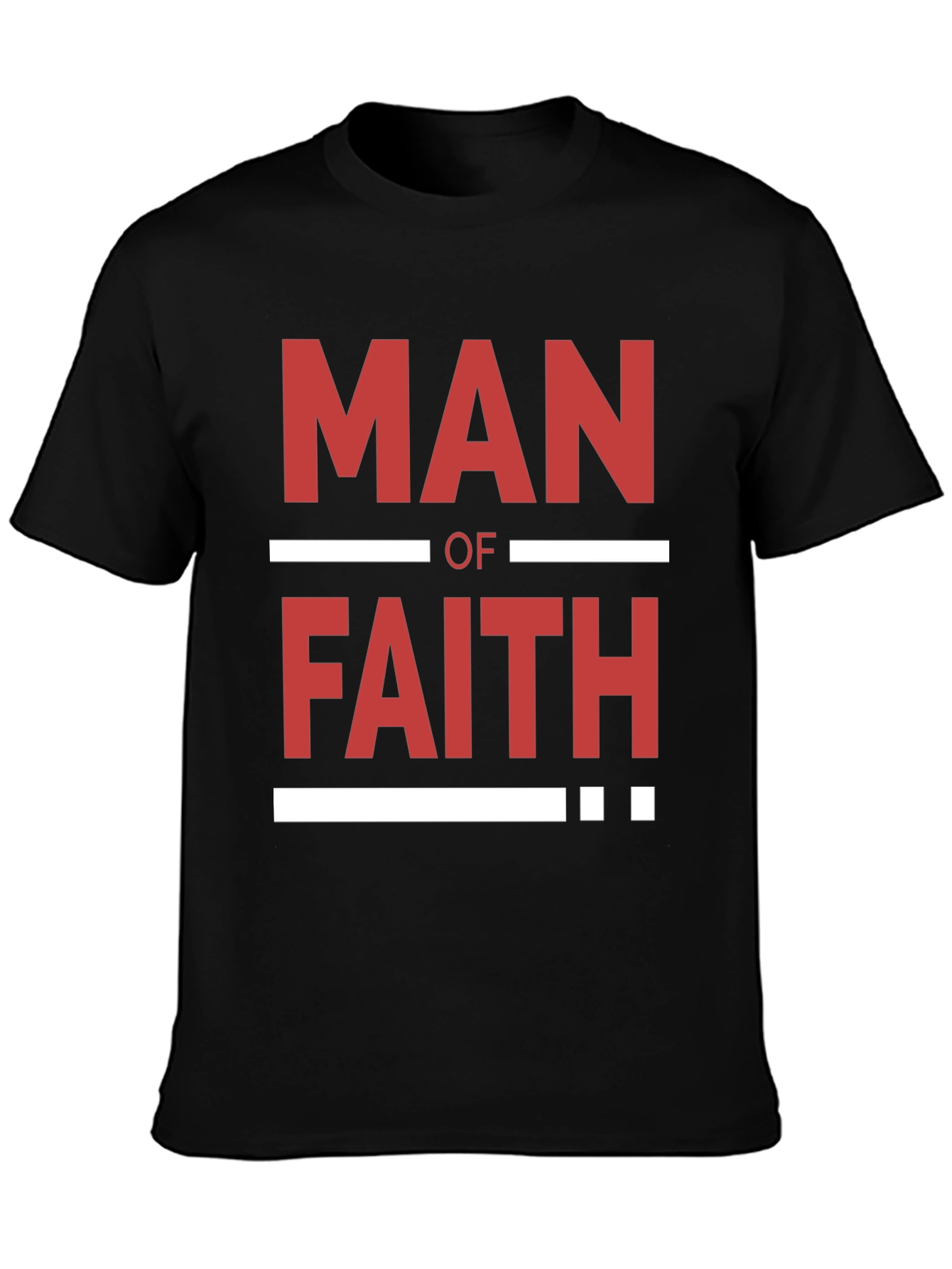 Man of Faith Graphic T-Shirt - Black