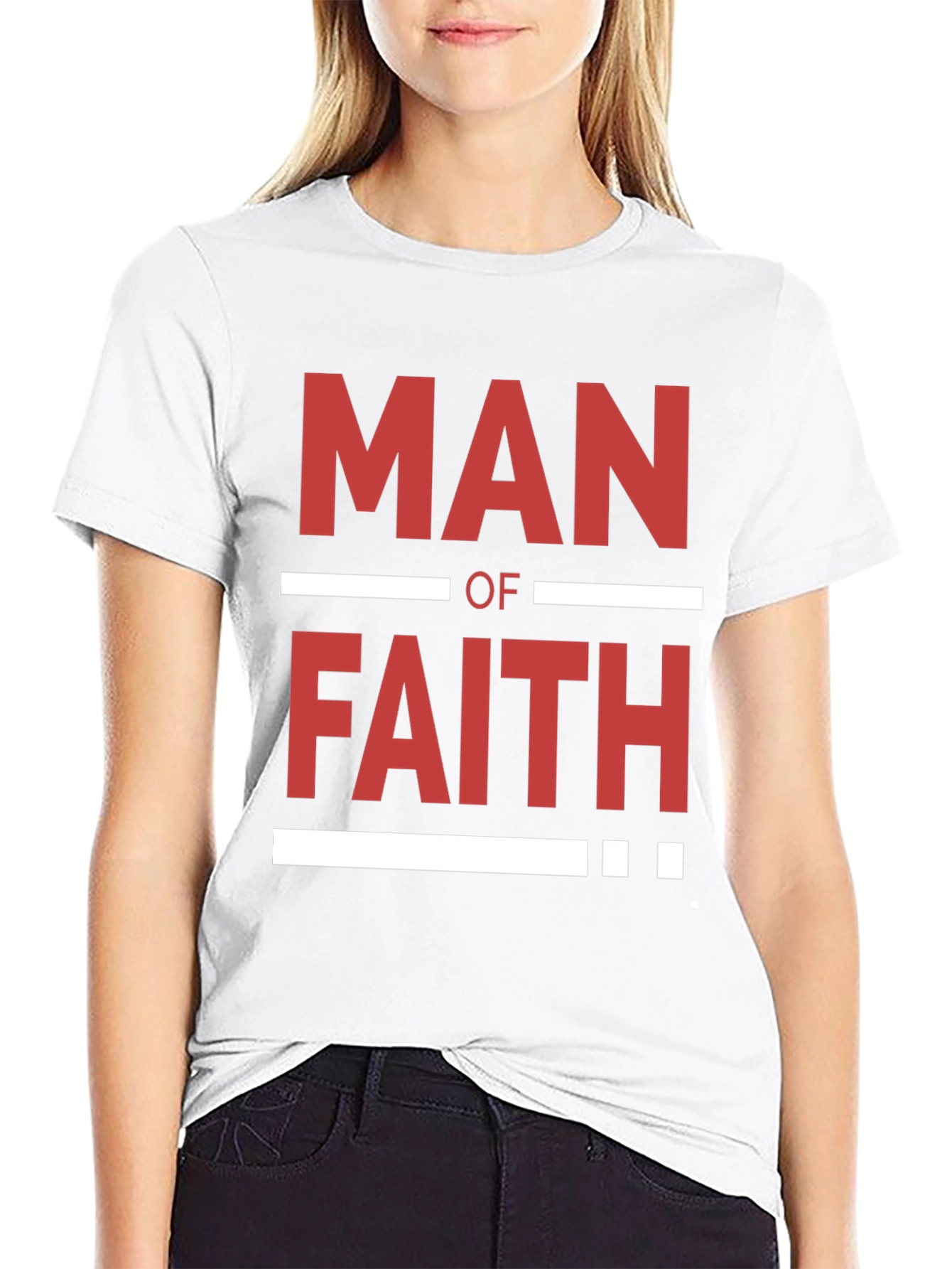 Man of Faith Graphic T-Shirt - Black