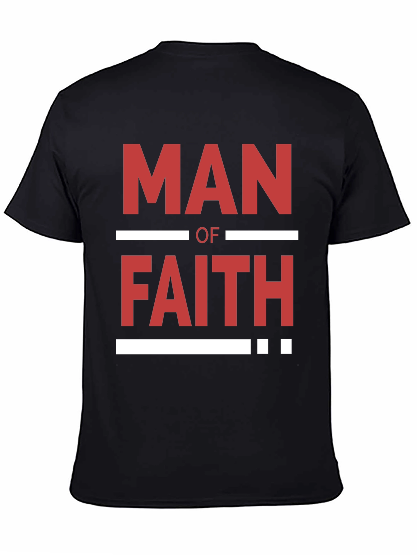 Man of Faith Graphic T-Shirt - Black