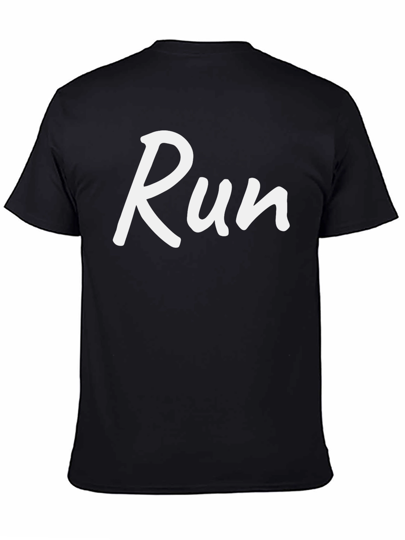 Run Graphic Tee - Mens Black Running Shirt