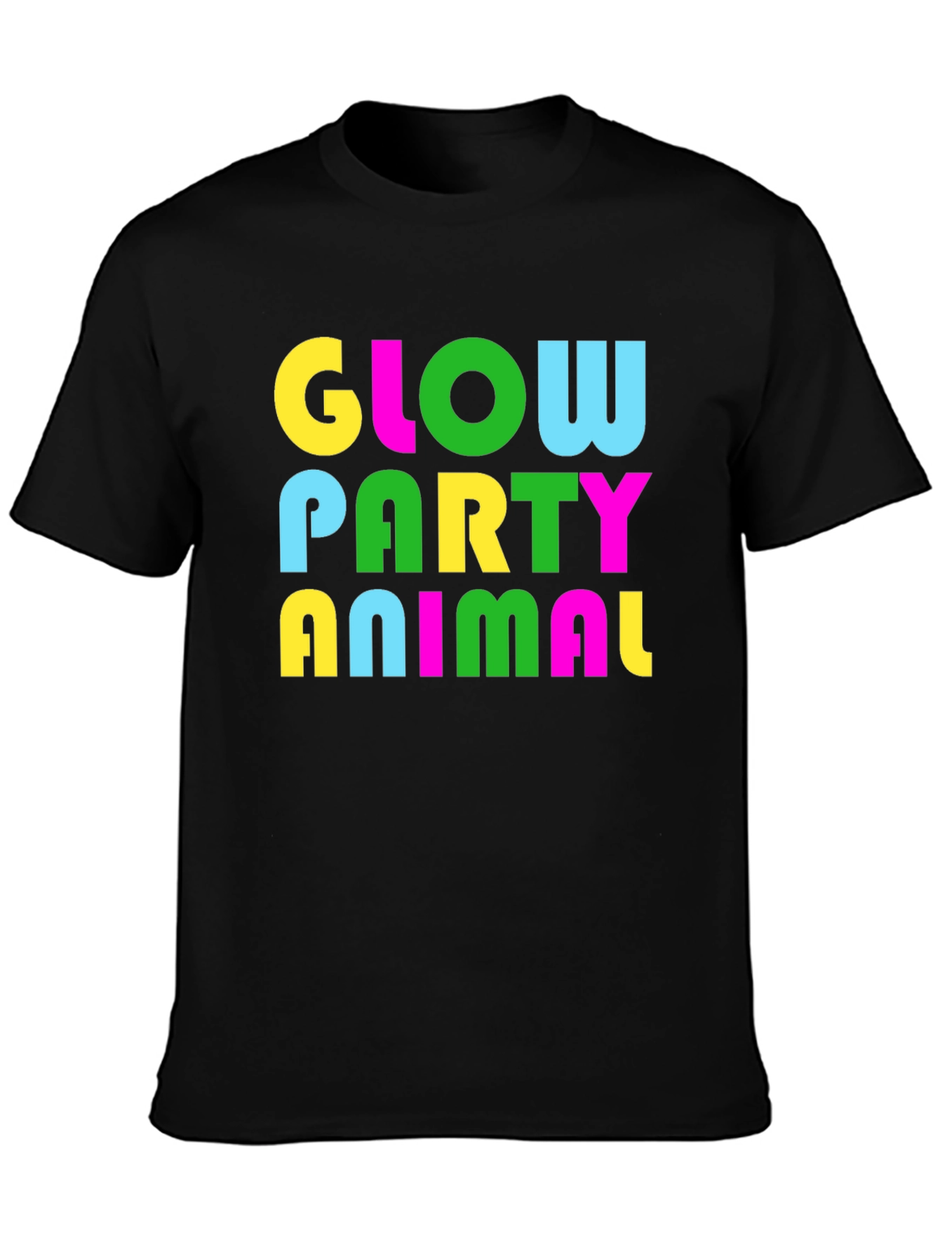 Glow Party Animal T-Shirt - Bold Neon Print