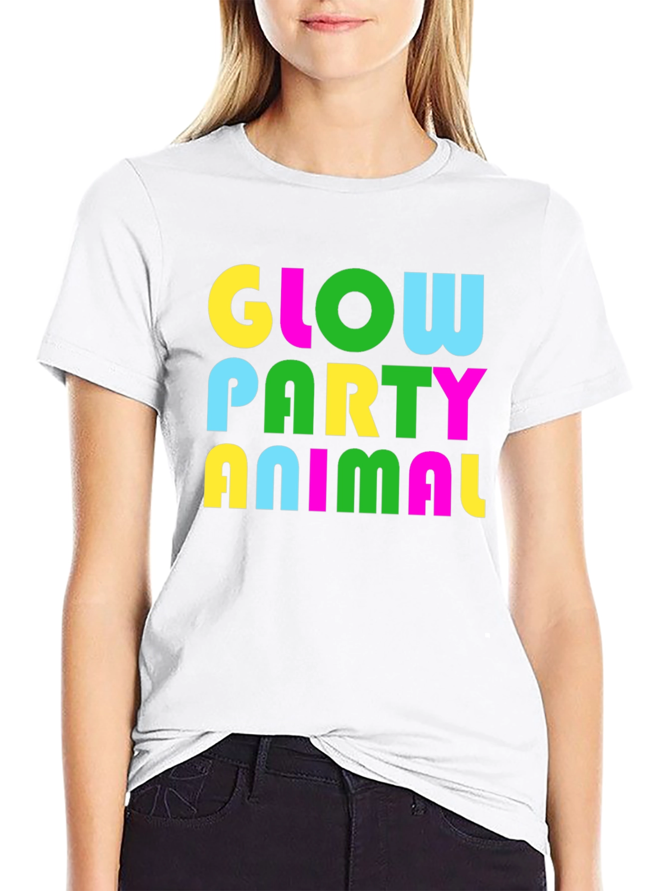 Glow Party Animal T-Shirt - Bold Neon Print