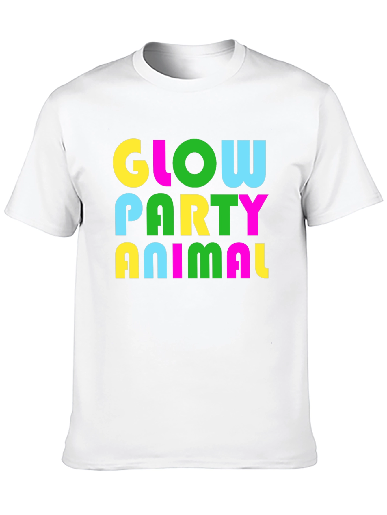 Glow Party Animal T-Shirt - Bold Neon Print