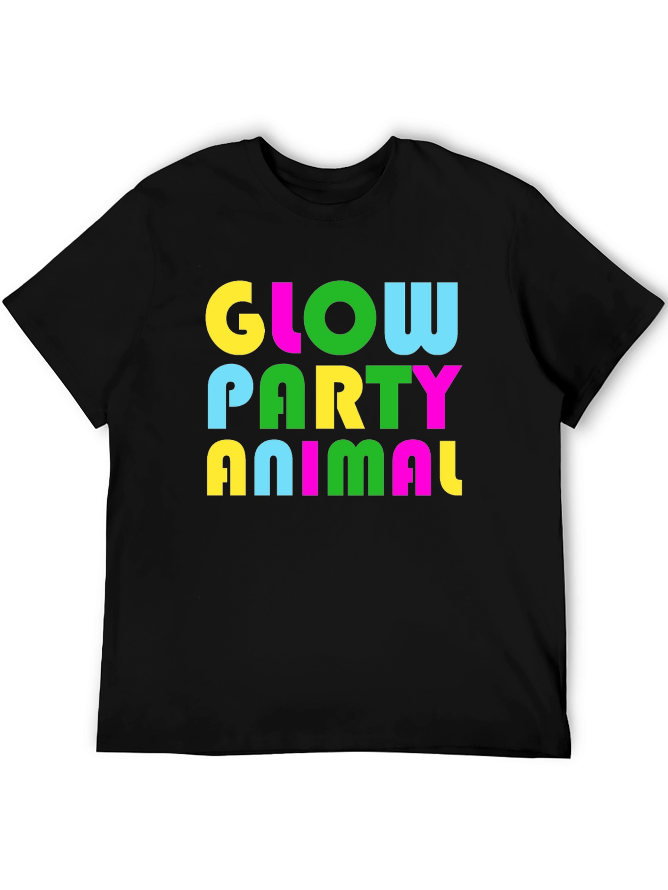 Glow Party Animal T-Shirt - Bold Neon Print
