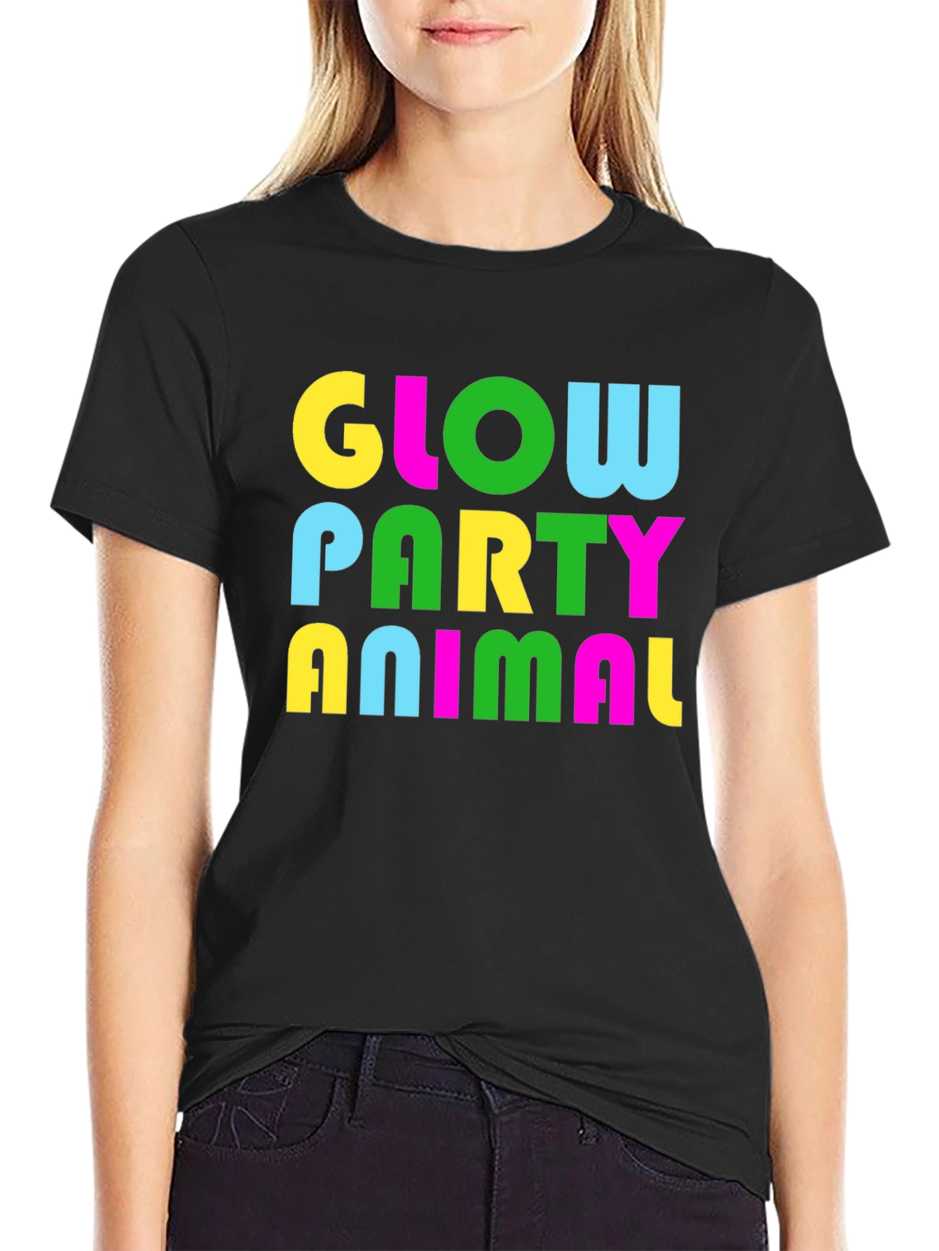 Glow Party Animal T-Shirt - Bold Neon Print