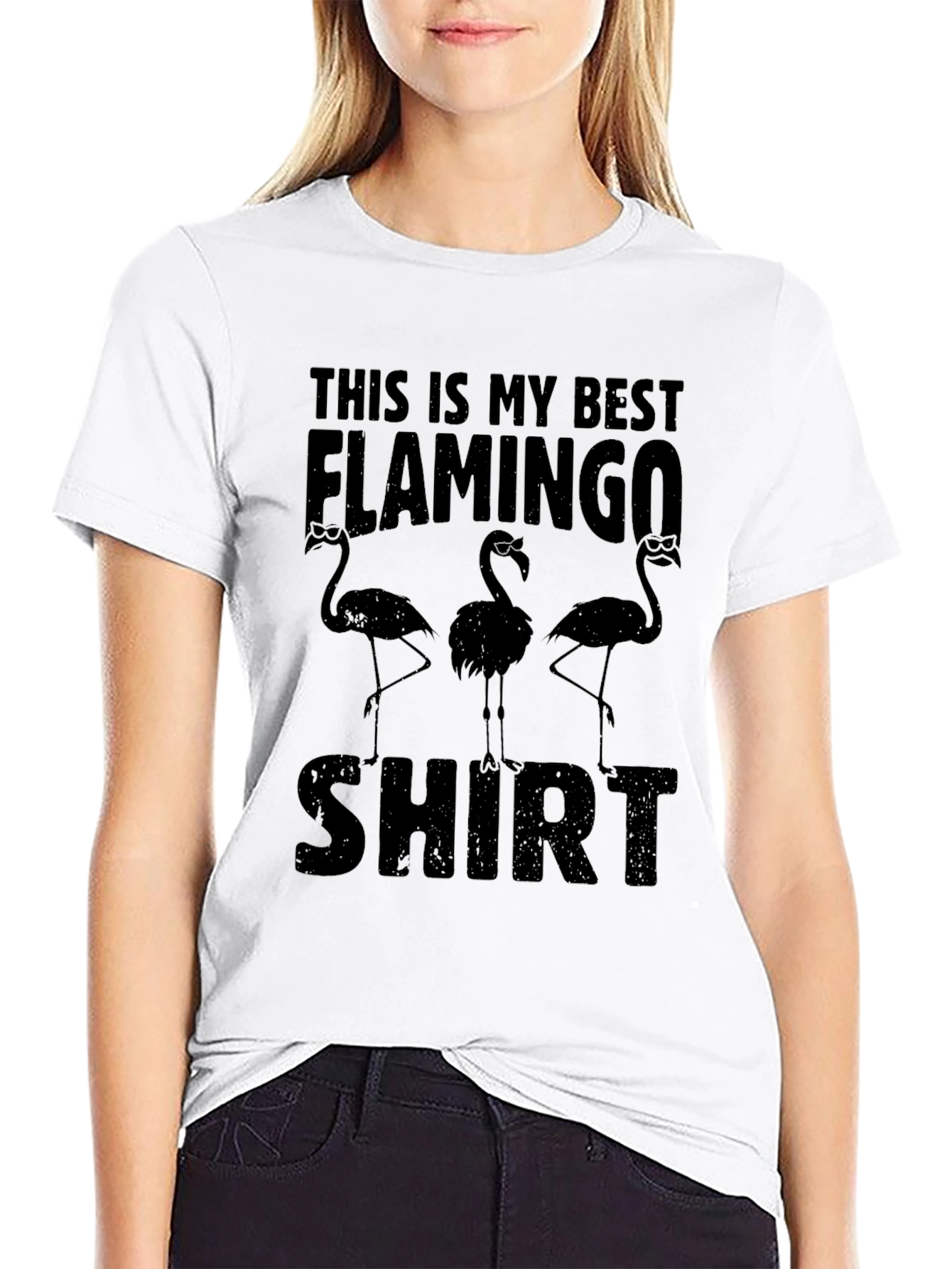 Funny Flamingo Graphic T-Shirt