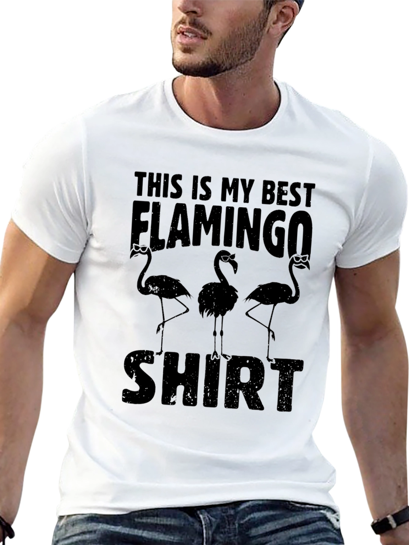 Funny Flamingo Graphic T-Shirt
