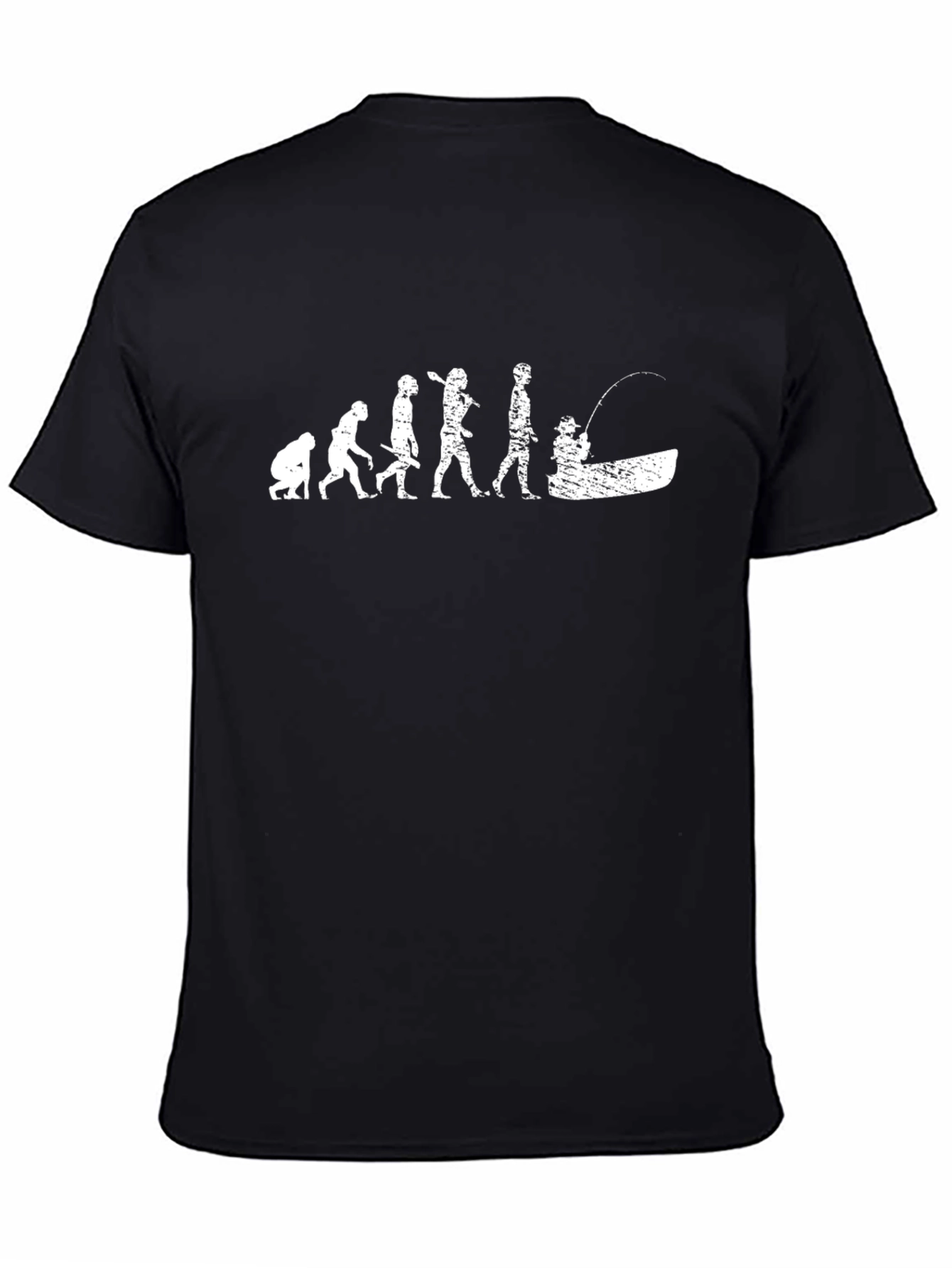Evolution of Fishing Humor Graphic Tee