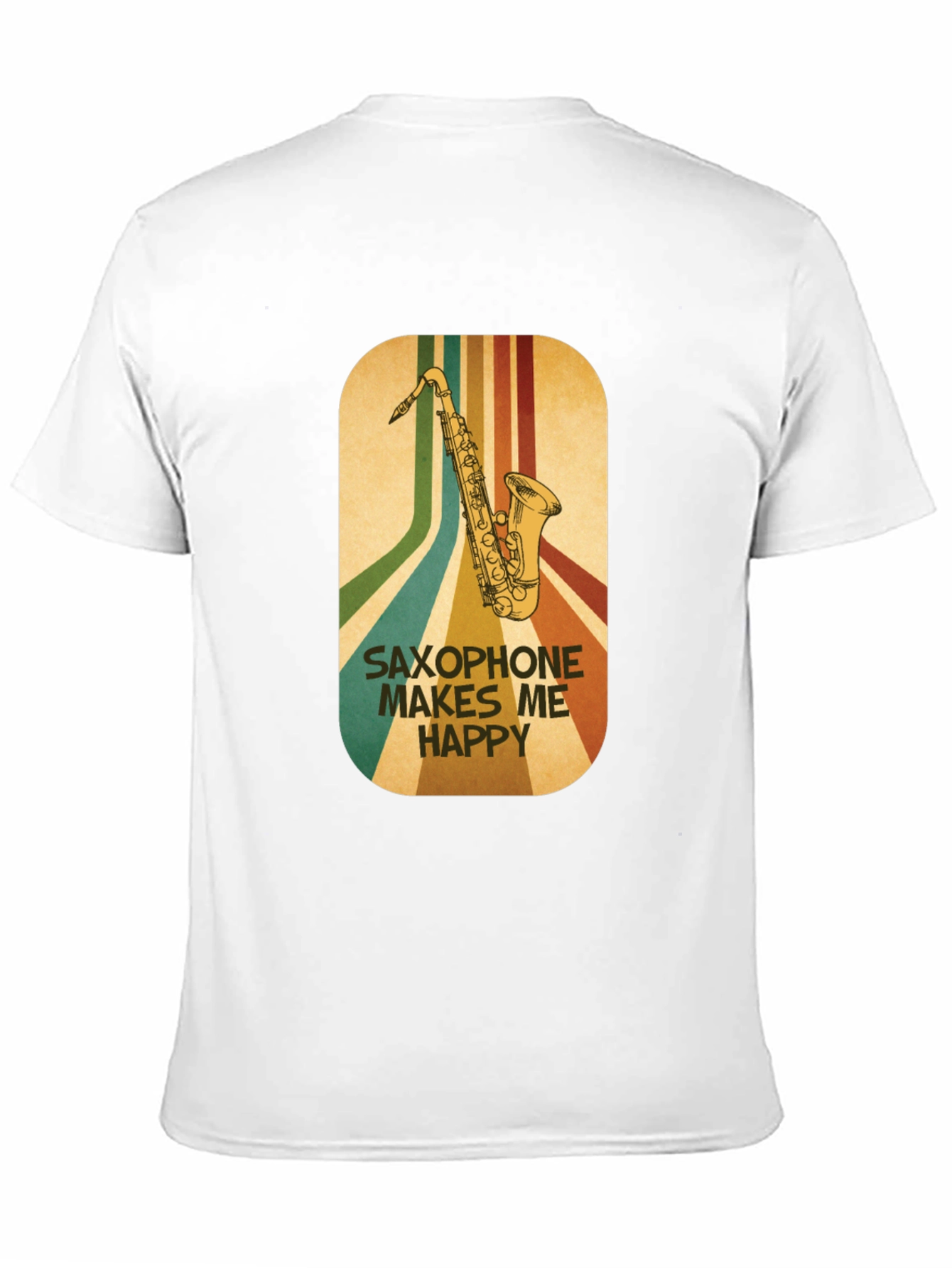 Saxophone Makes Me Happy Graphic Tee