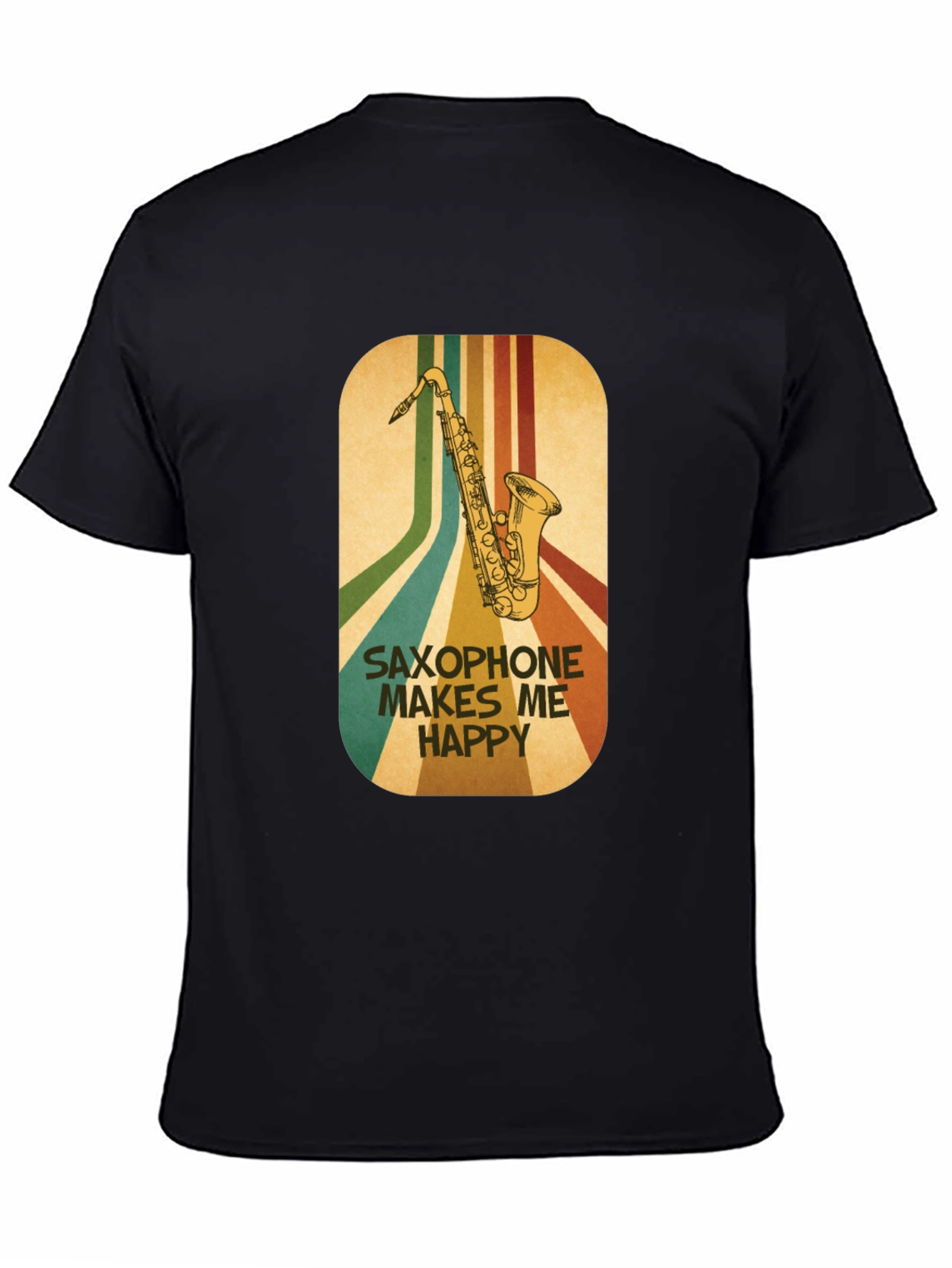 Saxophone Makes Me Happy Graphic Tee