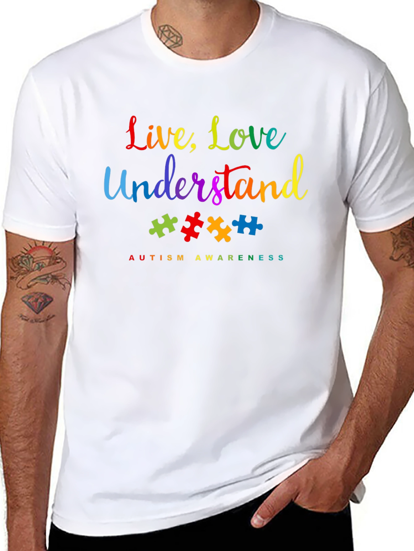 Autism Awareness T-Shirt - Live Love Understand