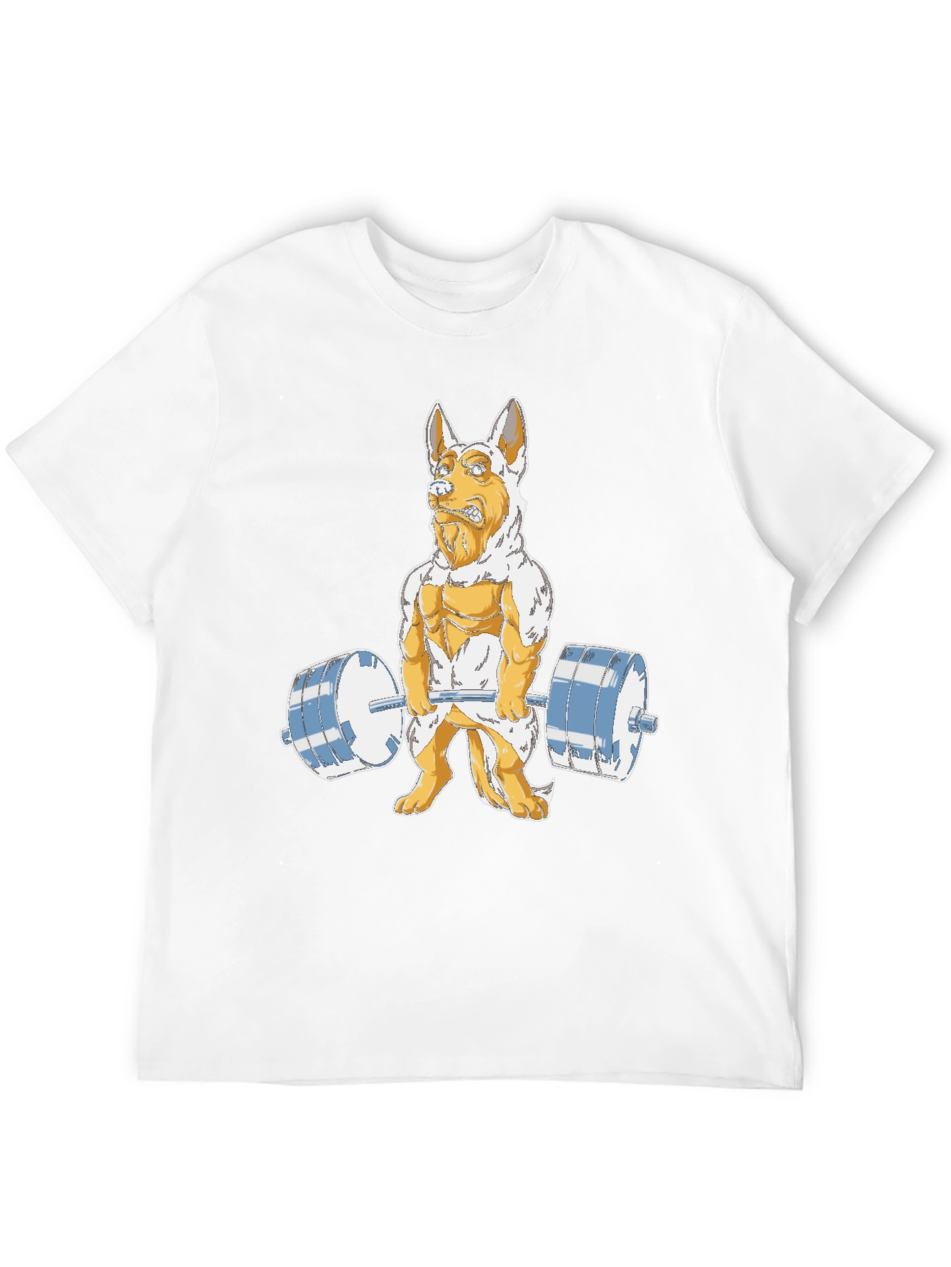 Dog Lifting Weights Graphic Tee
