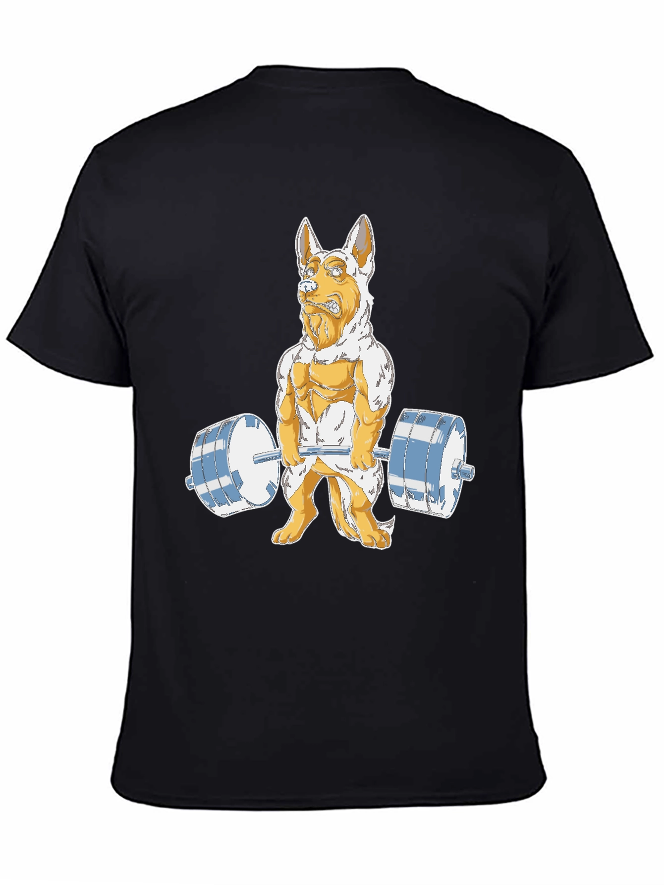 Dog Lifting Weights Graphic Tee