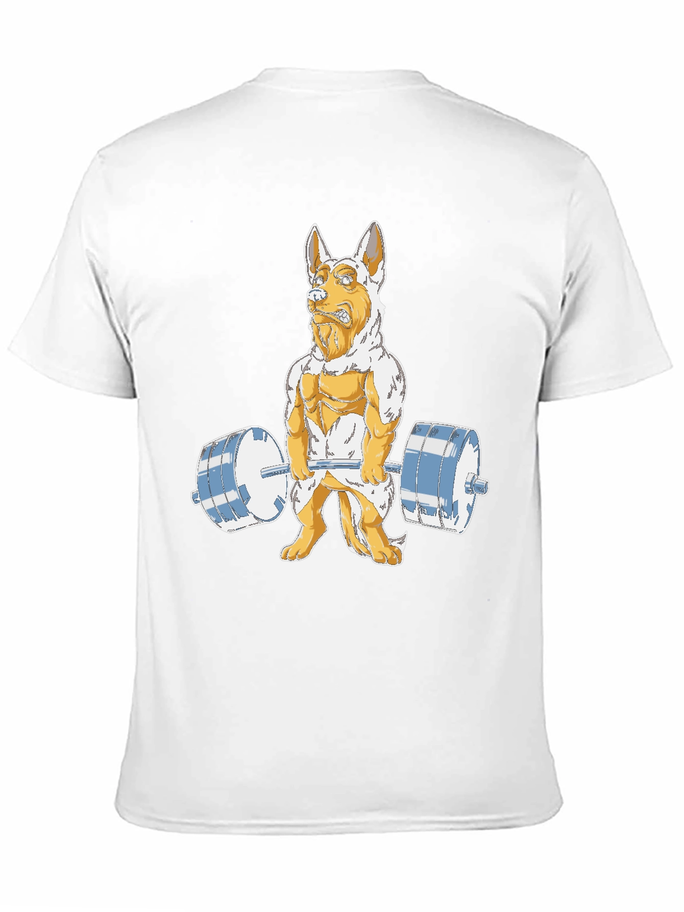 Dog Lifting Weights Graphic Tee