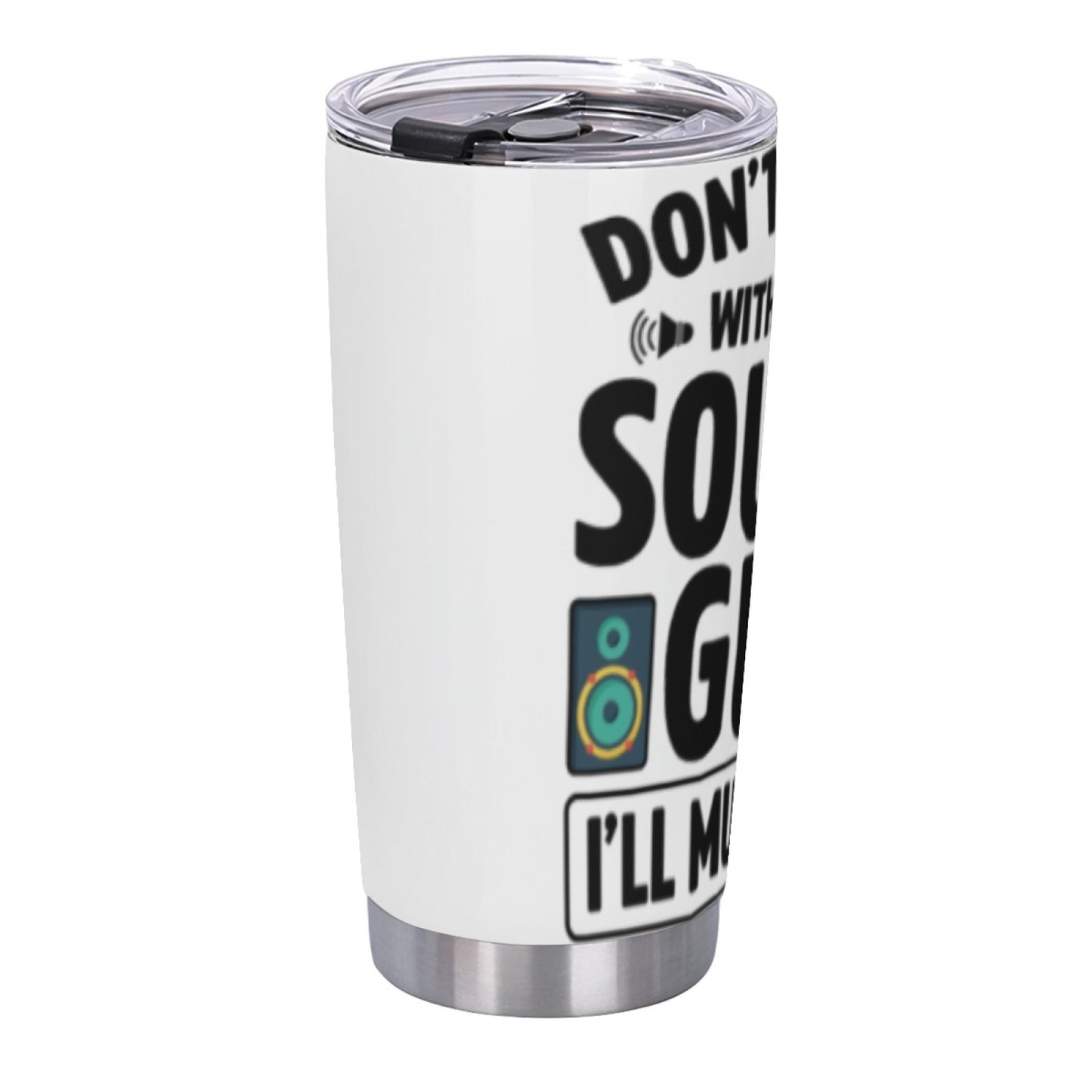 Travel Tumbler with Graphic Design - Insulated Stainless Steel Leak-Proof Cup