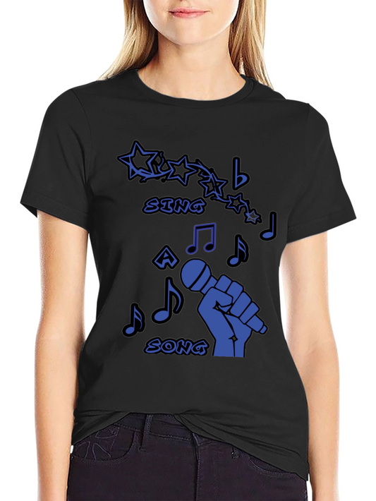Sing A Song Graphic Tee - Music Lover T-Shirt