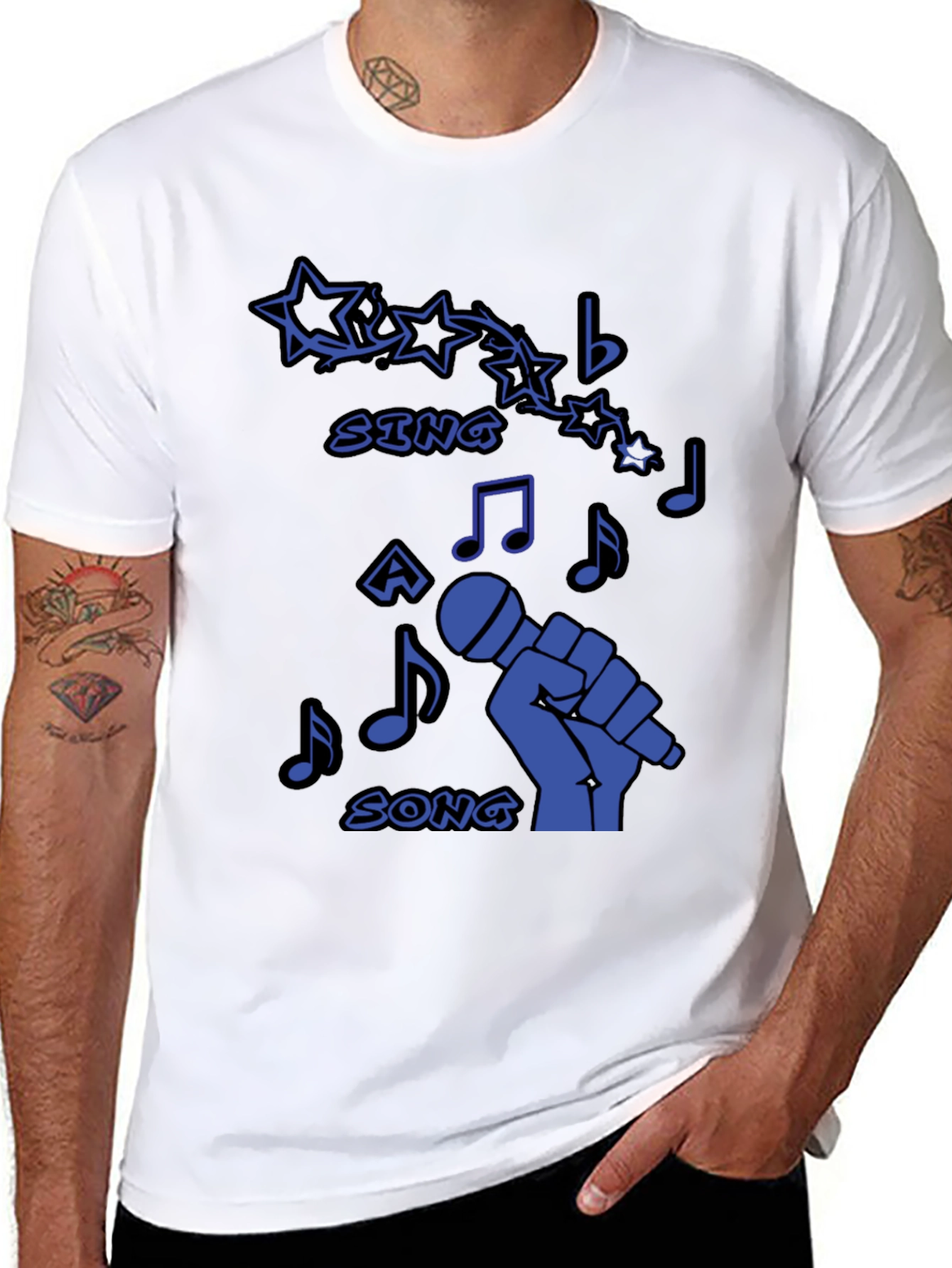 Sing A Song Graphic Tee - Music Lover T-Shirt